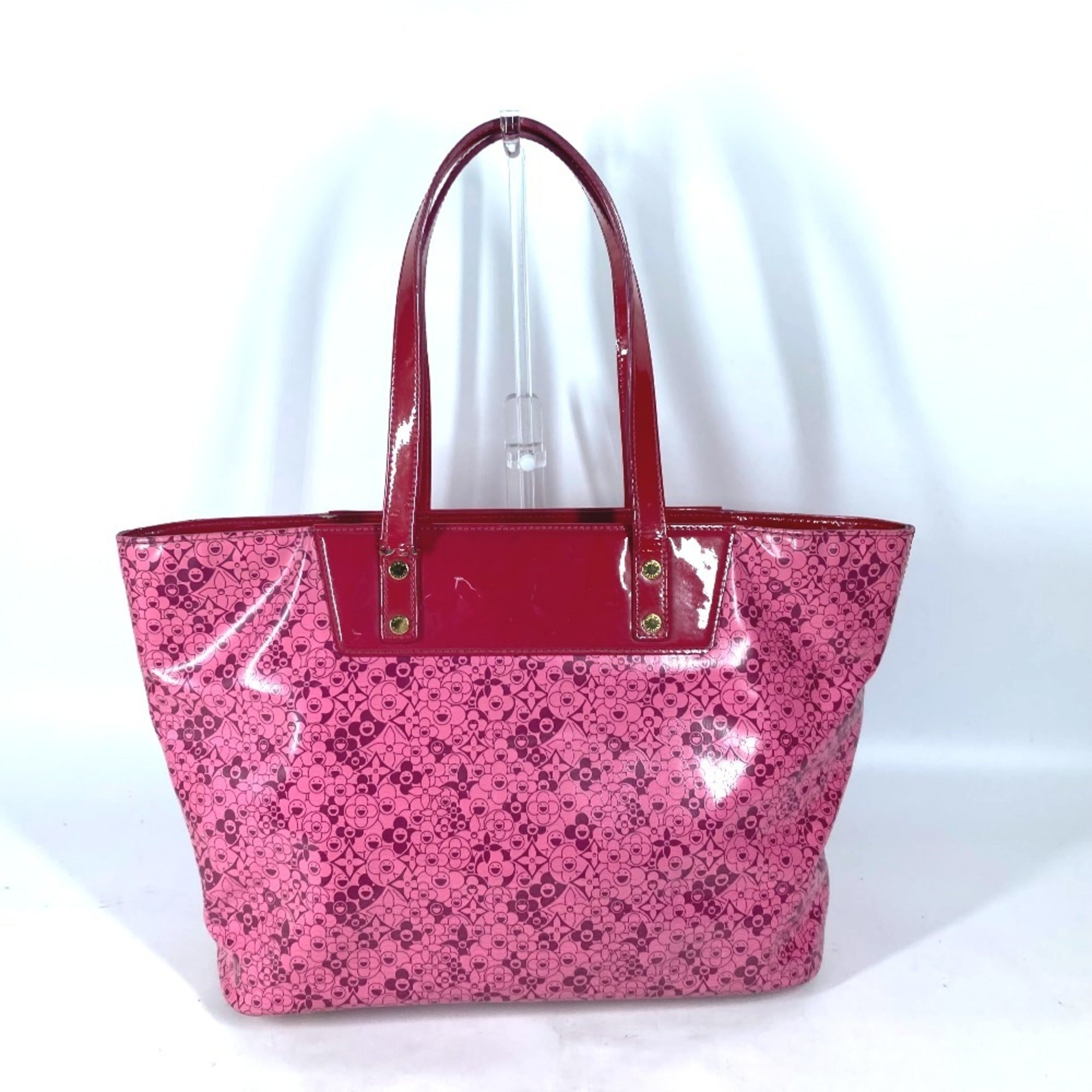 Louis Vuitton Pink Pvc Leather Shoulder Bag Tote Bag (Pre-Owned)