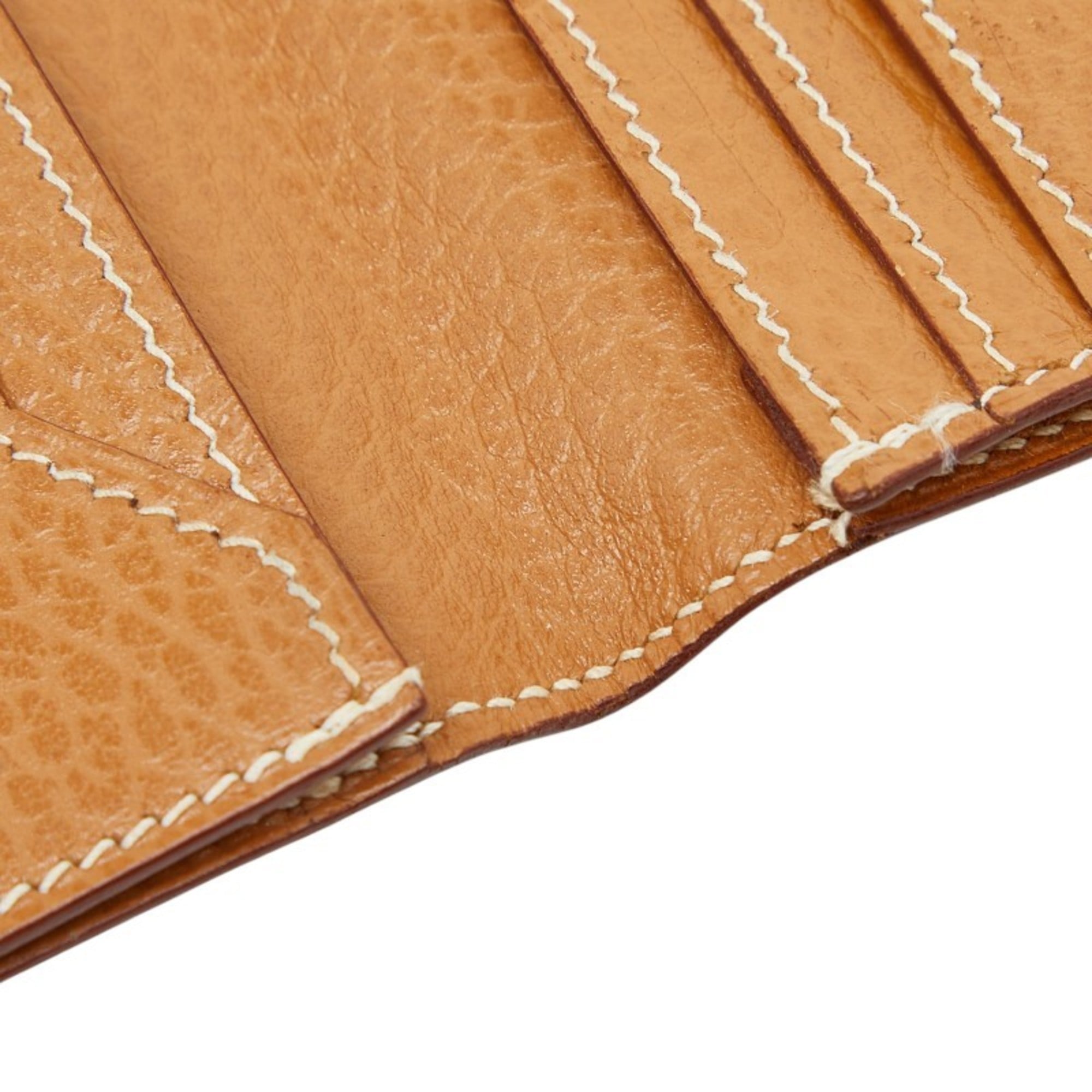 Hermes Mc2 Brown Taurillon Clemence Leather Long Wallet (Bi-Fold) (Pre-Owned)