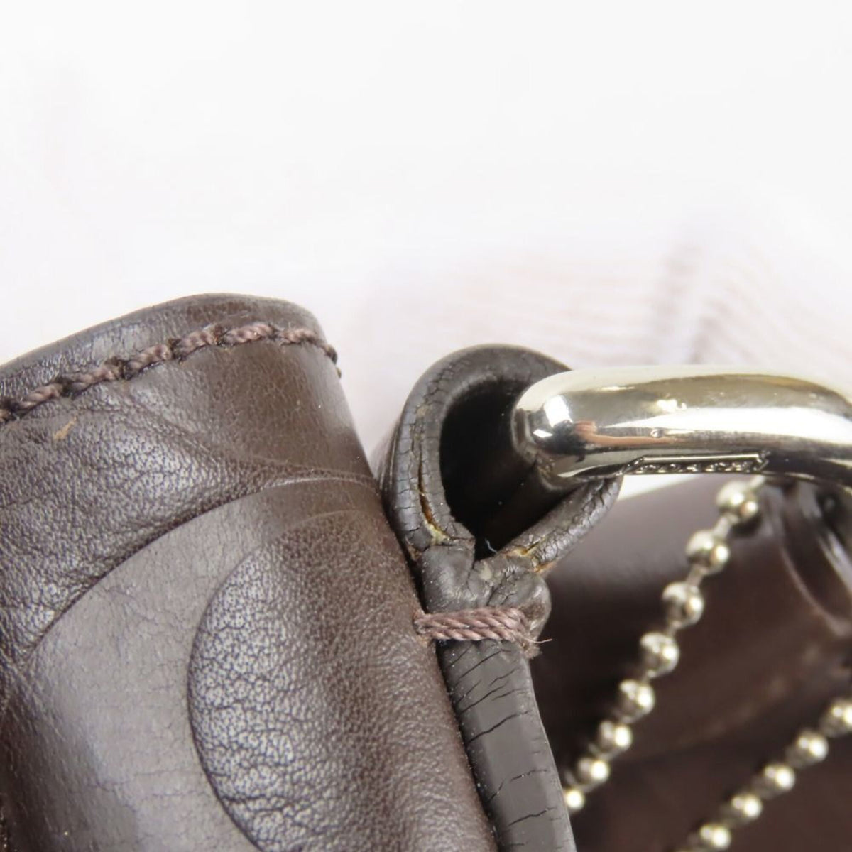 Coach Dark Brown Leather Shoulder Bag (Pre-Owned)