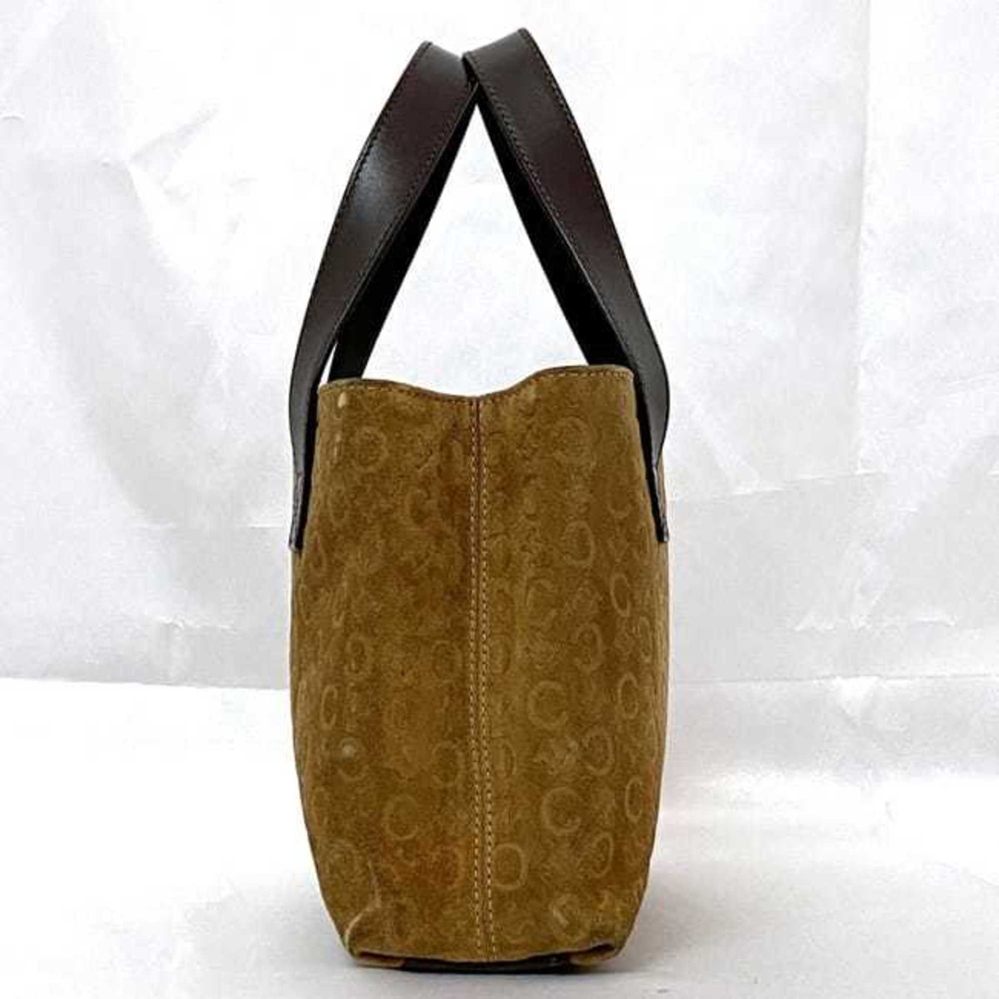 Celine Brown Suede Leather Handbag (Pre-Owned)