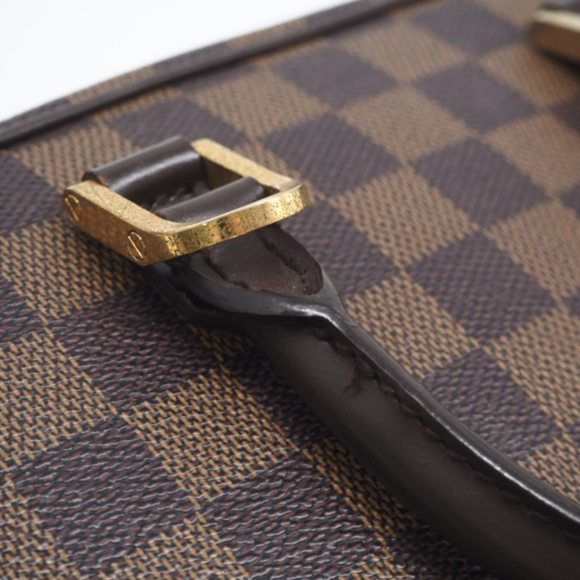 Louis Vuitton Brown Coated Canvas Leather Handbag (Pre-Owned)