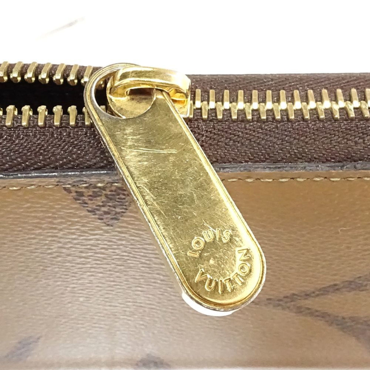 Louis Vuitton Brown Canvas Long Wallet (Bi-Fold) (Pre-Owned)