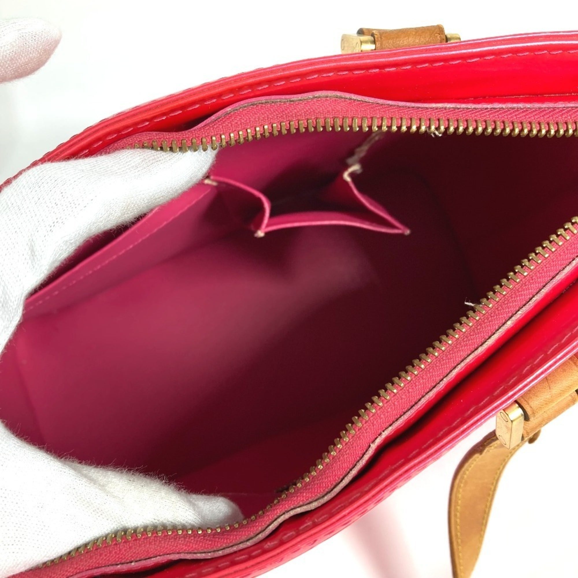 Louis Vuitton Fuchsia Pink Galle Pink Monogram Vernis Handbag Shoulder Bag Tote Bag (Pre-Owned)