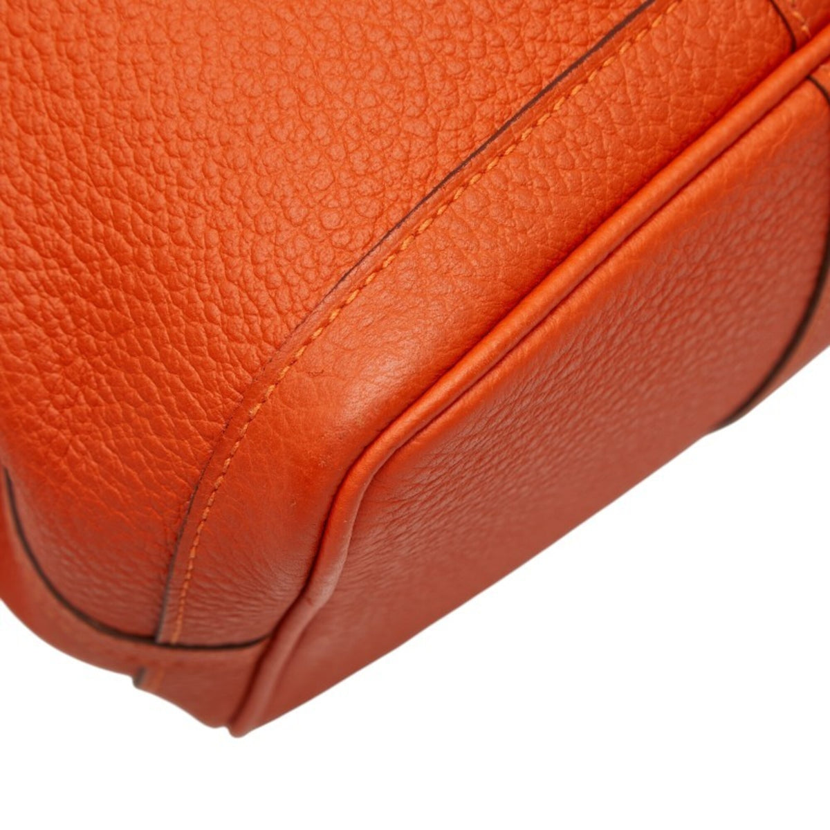 Hermes Capucine Orange Country Leather Handbag Tote Bag (Pre-Owned)