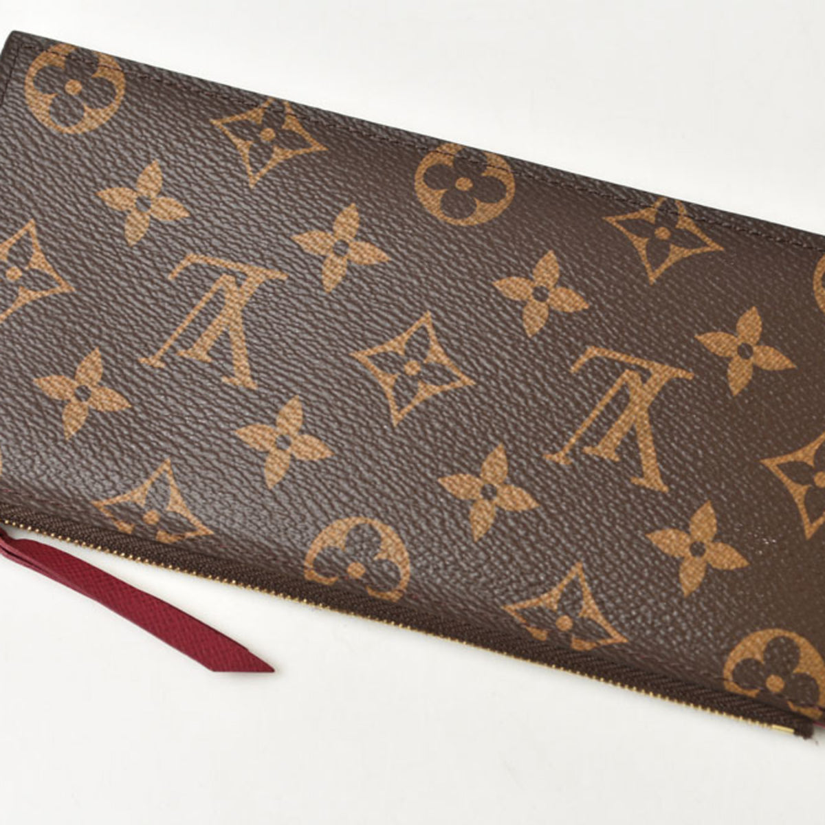 Louis Vuitton Brown Fuchsia Monogram Monogram Pochette Pouch (Pre-Owned)