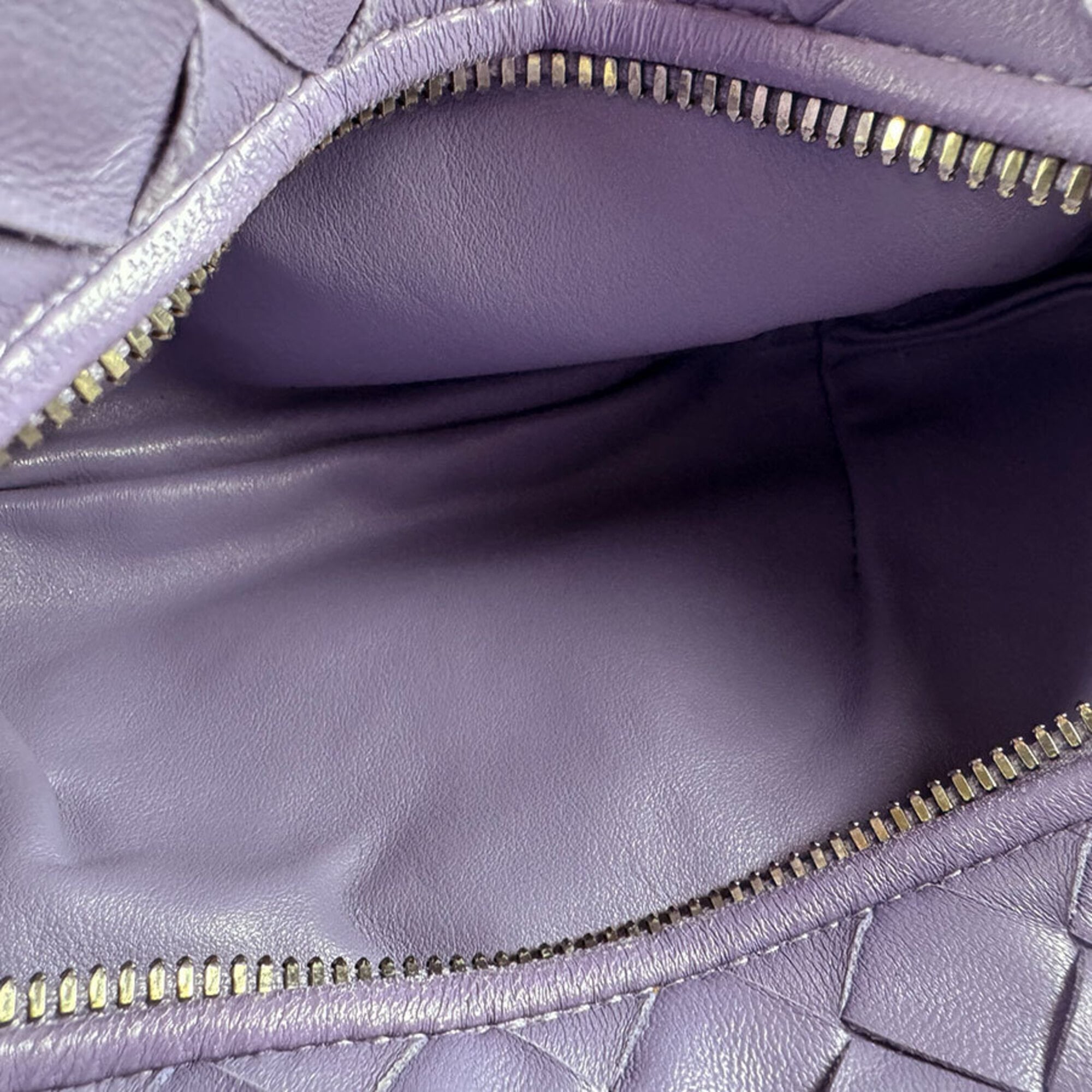 Bottega Veneta Purple Leather Handbag (Pre-Owned)