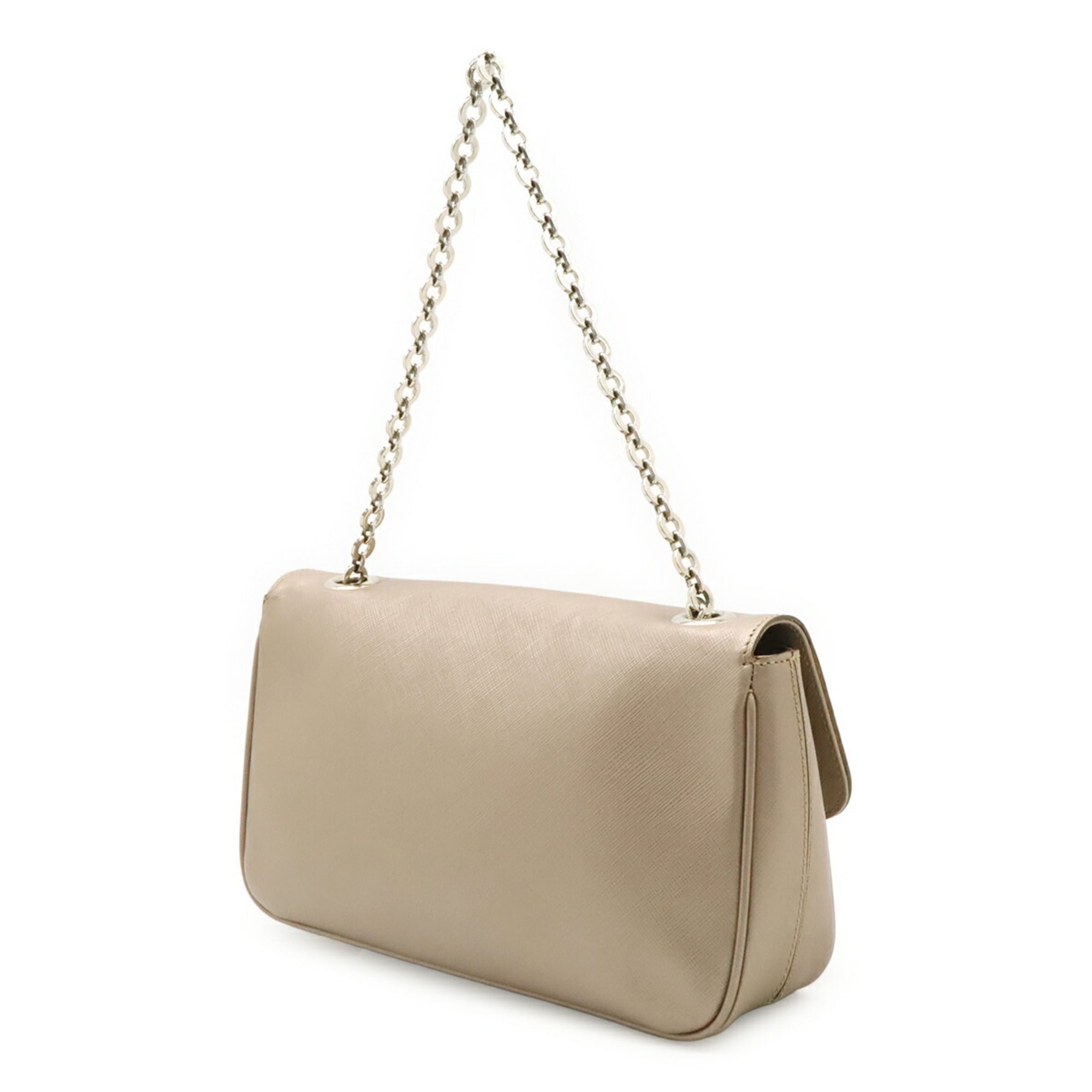 Salvatore Ferragamo Champagne Pink Leather Handbag (Pre-Owned)