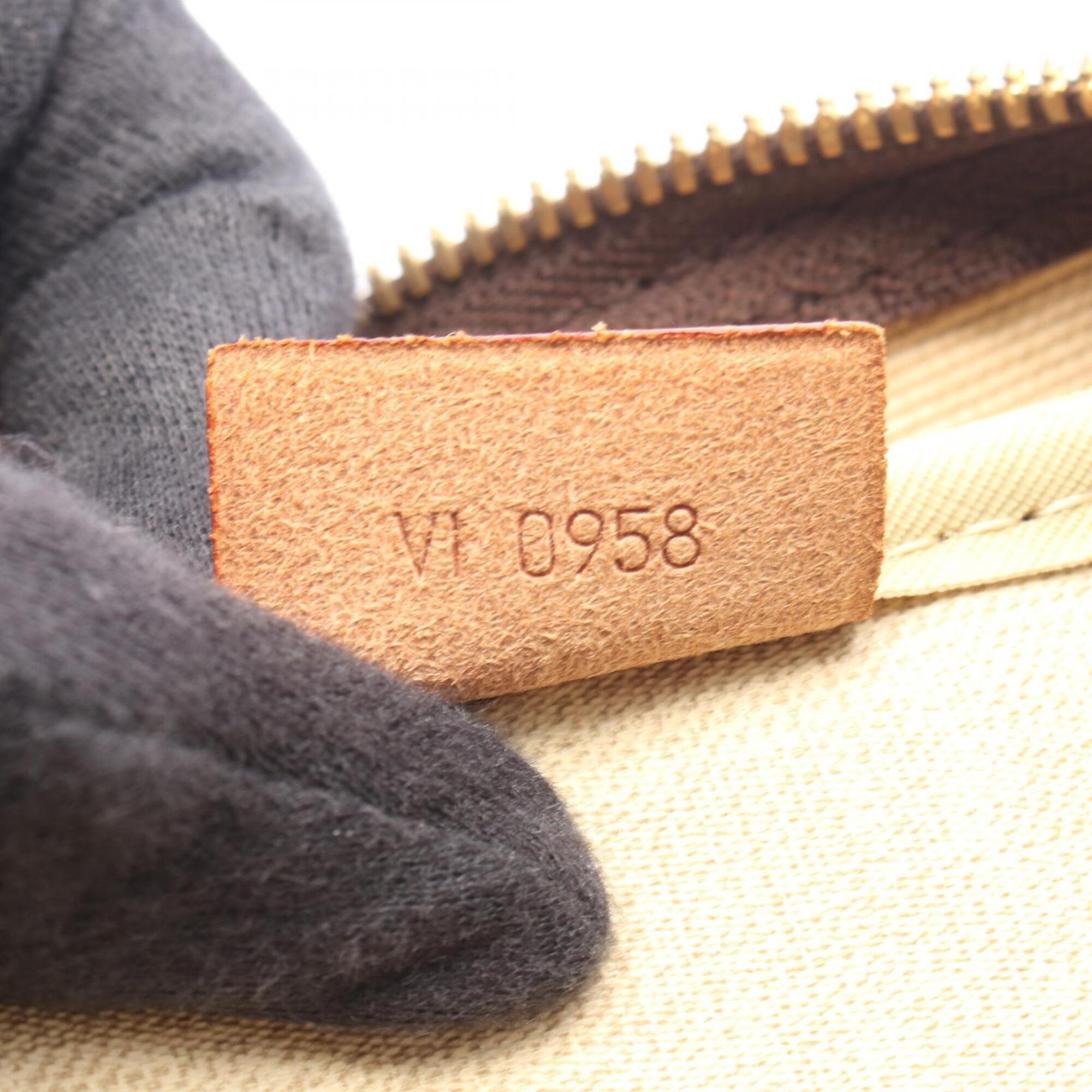 Louis Vuitton Brown Coated Canvas Leather Handbag (Pre-Owned)