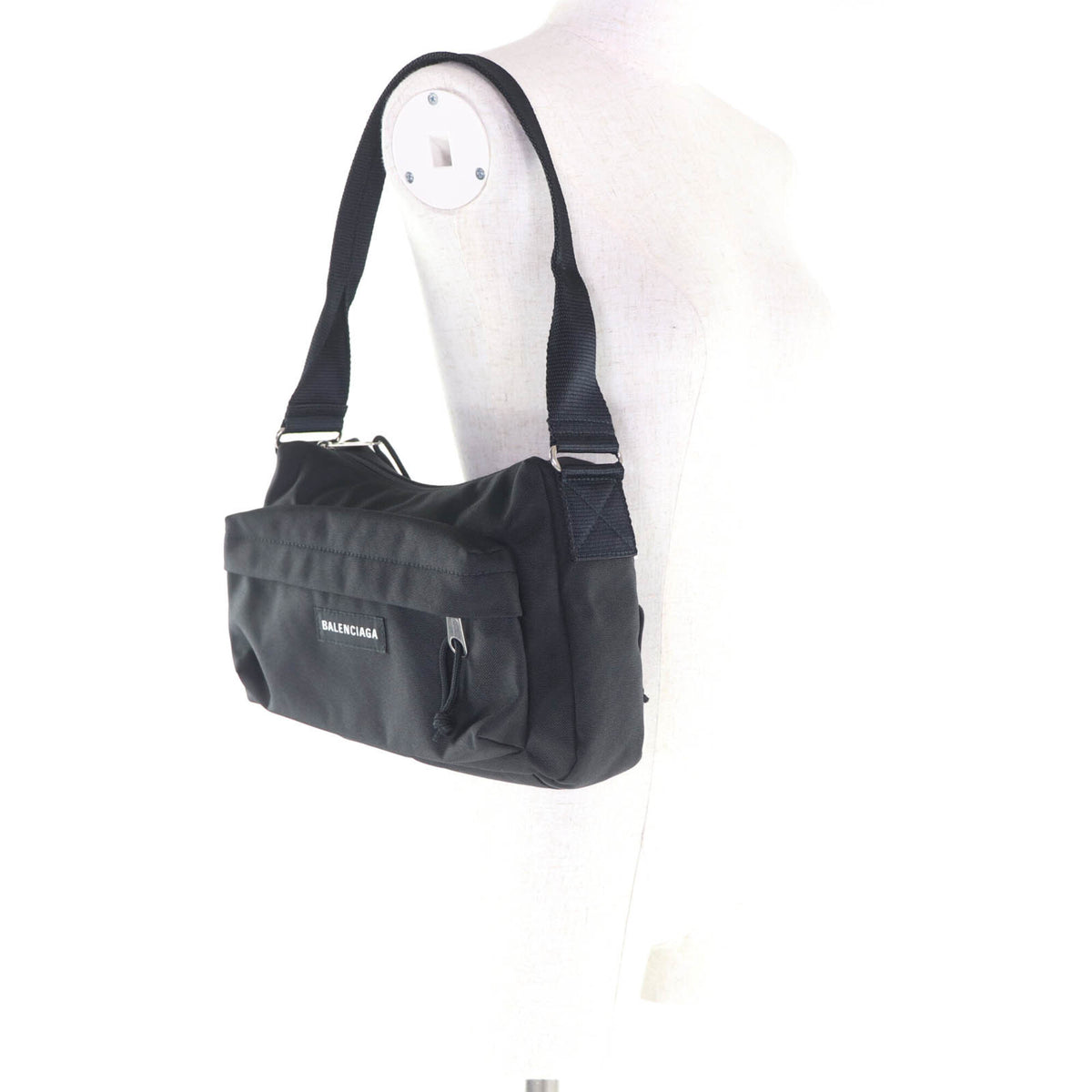 Balenciaga Black Nylon Shoulder Bag (Pre-Owned)