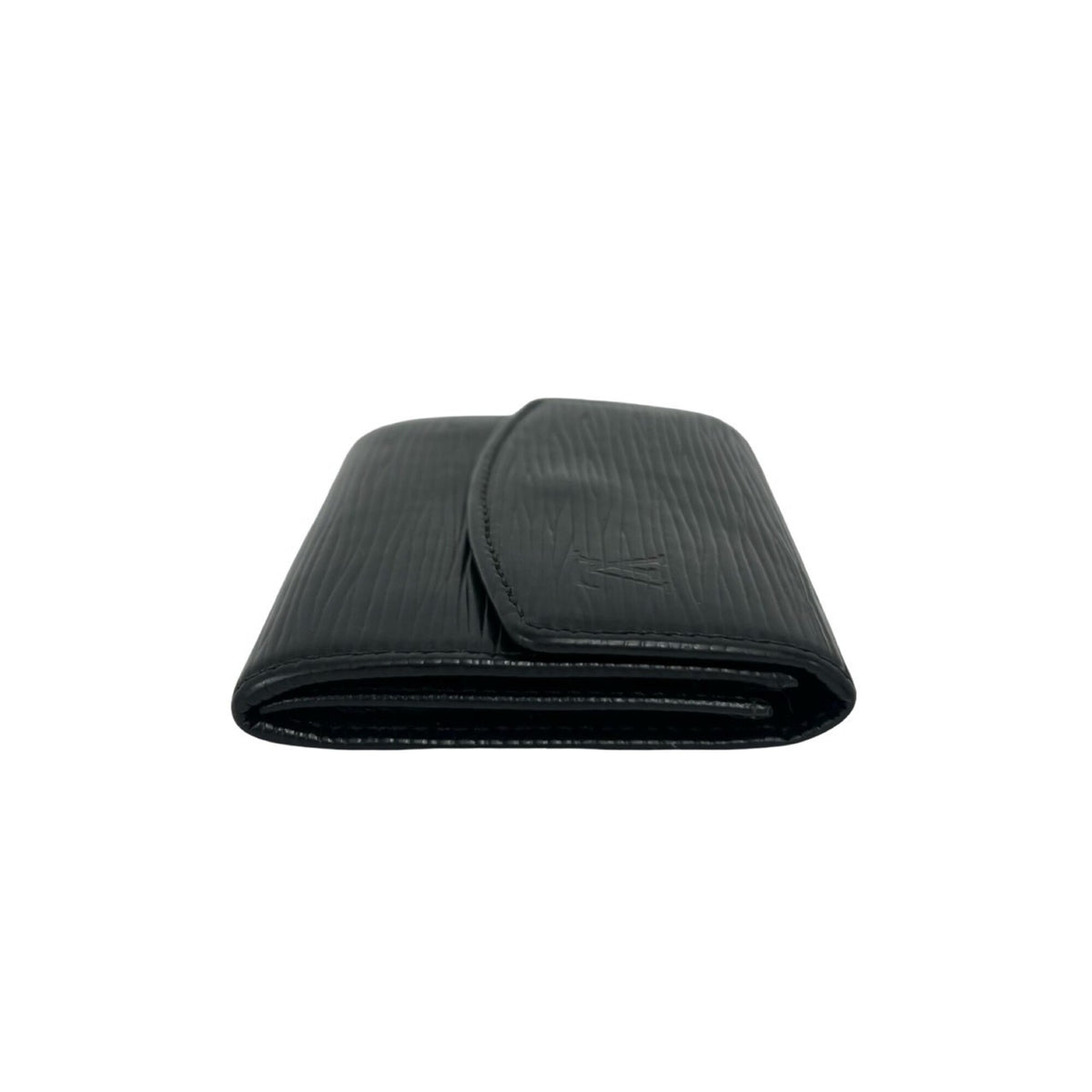 Louis Vuitton Black Leather Coin Purse/Coin Case (Pre-Owned)