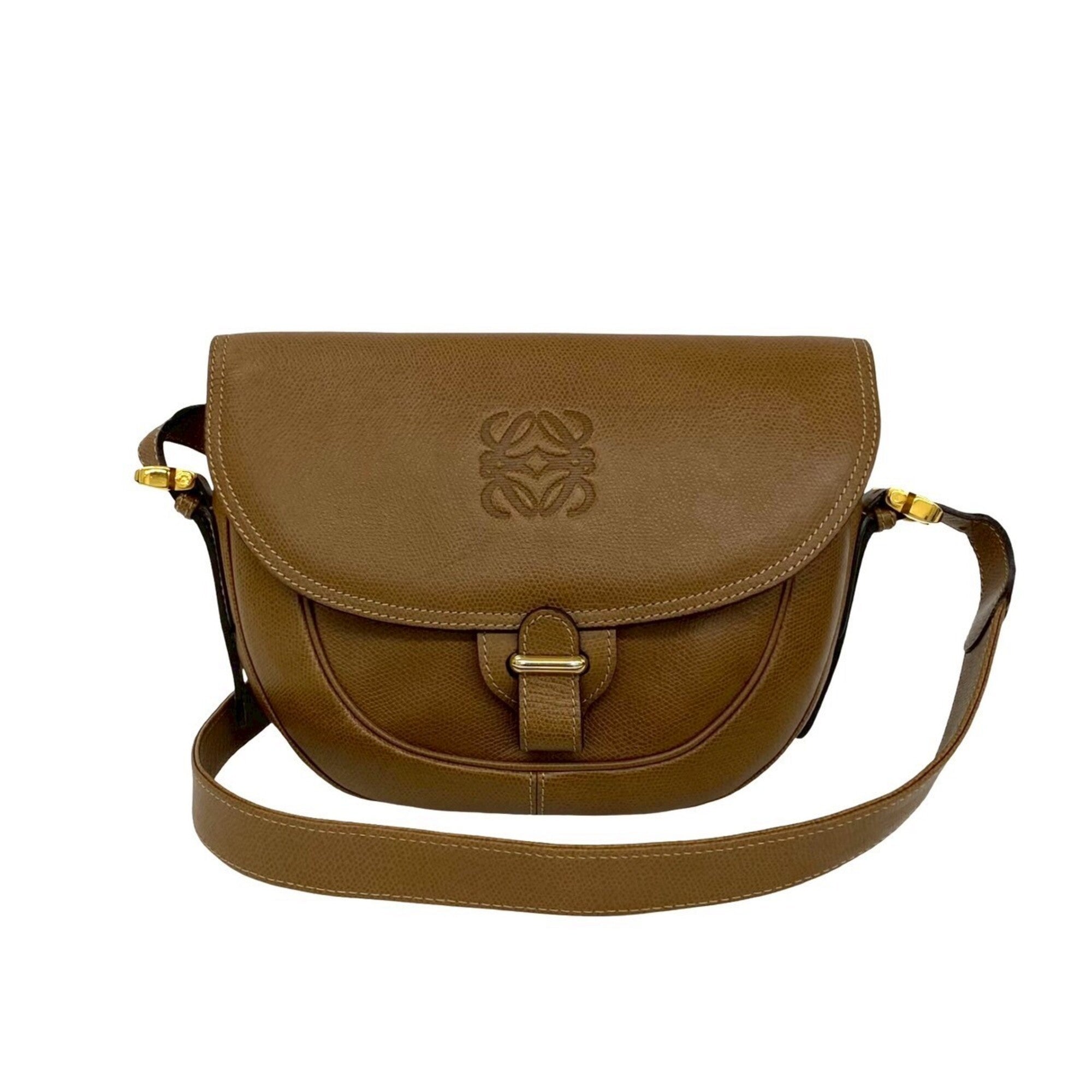 Loewe Beige Leather Pochette Shoulder Bag (Pre-Owned)
