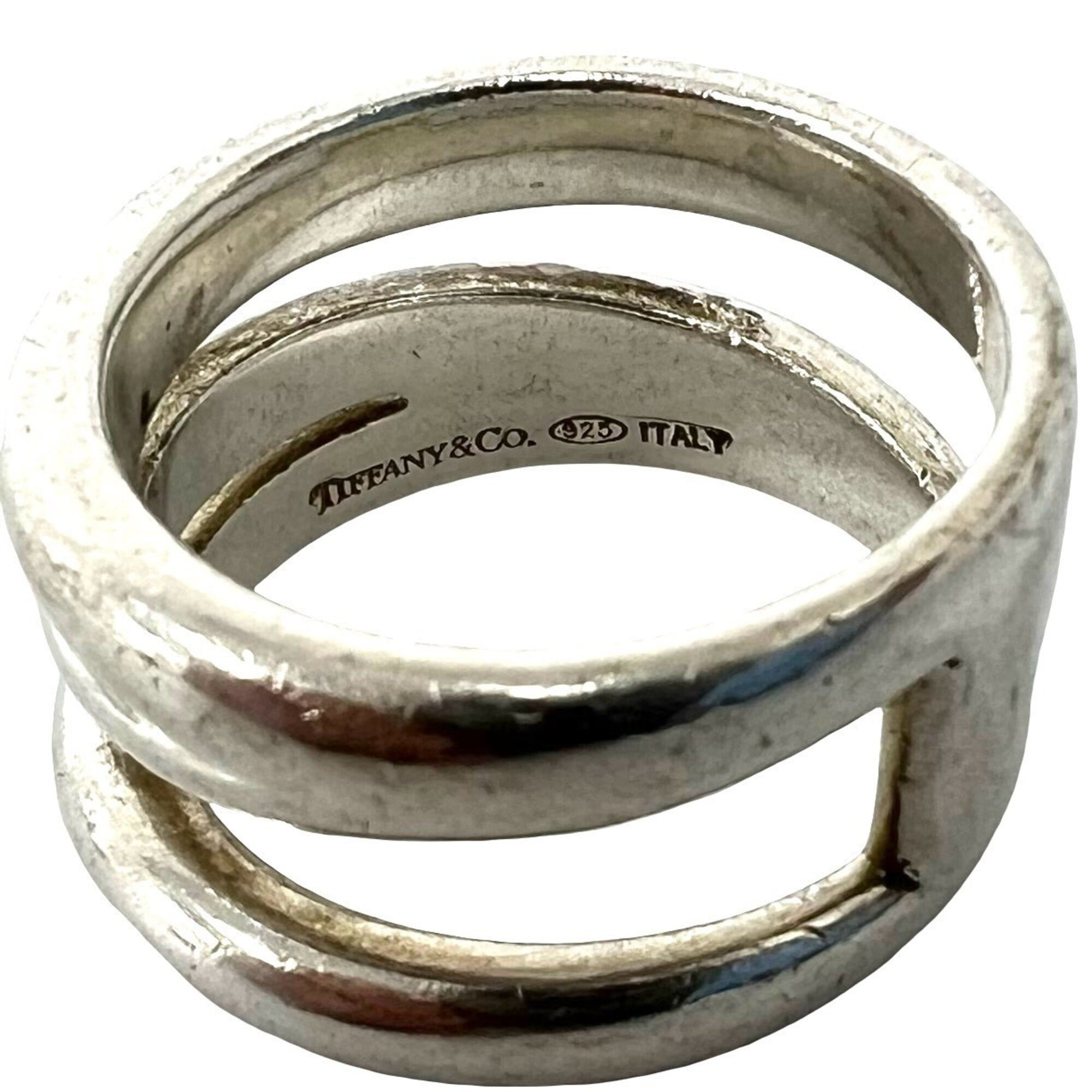 Tiffany Silver Silver 925 Band Ring (Pre-Owned)