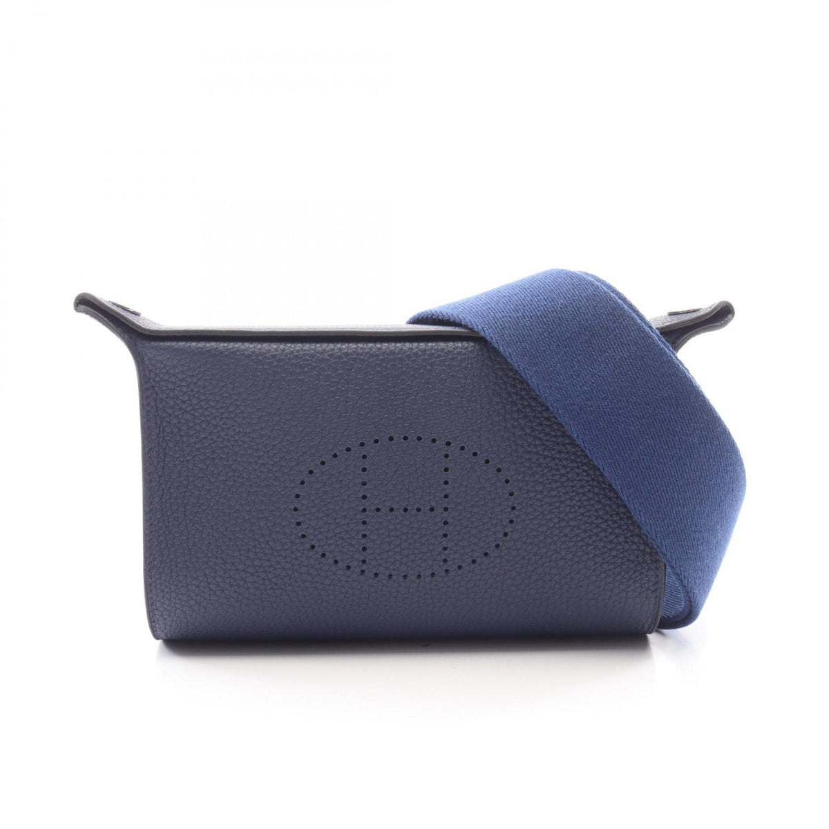 Hermes Blue Togo Leather Leather Handbag Shoulder Bag (Pre-Owned)