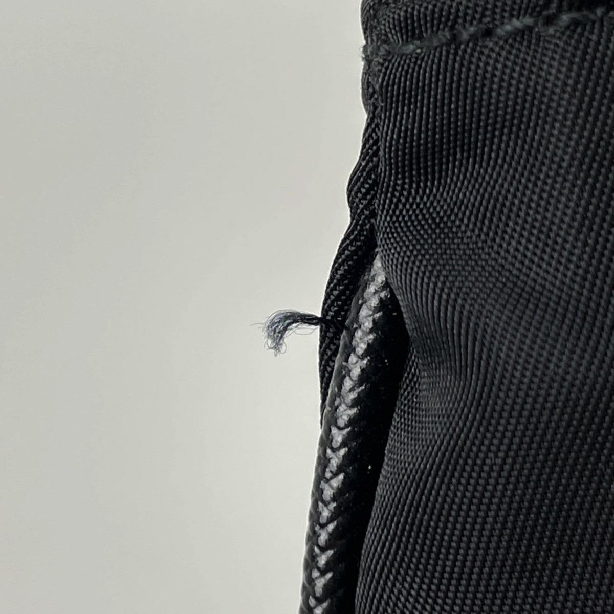 Prada Black Nylon Leather Shoulder Bag (Pre-Owned)