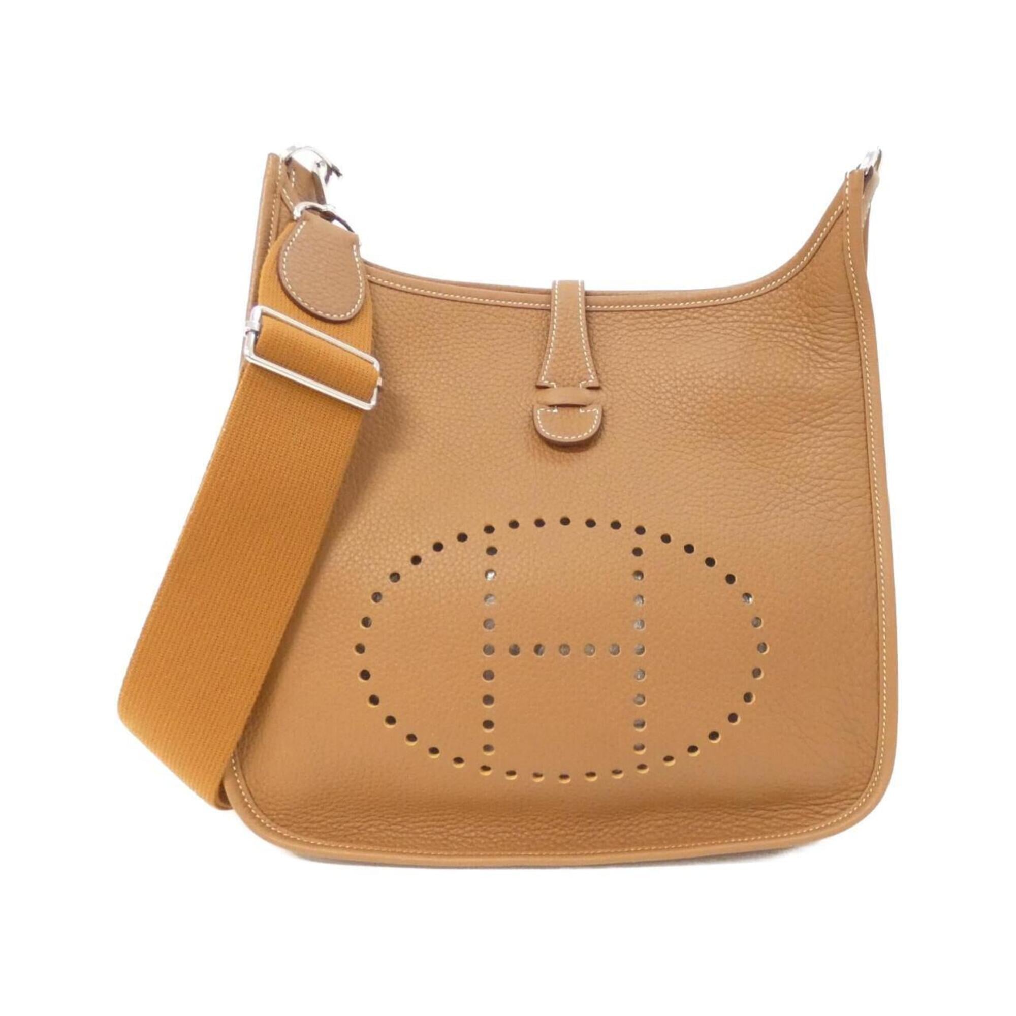 Hermes Brown Taurillon Clemence Leather Shoulder Bag (Pre-Owned)