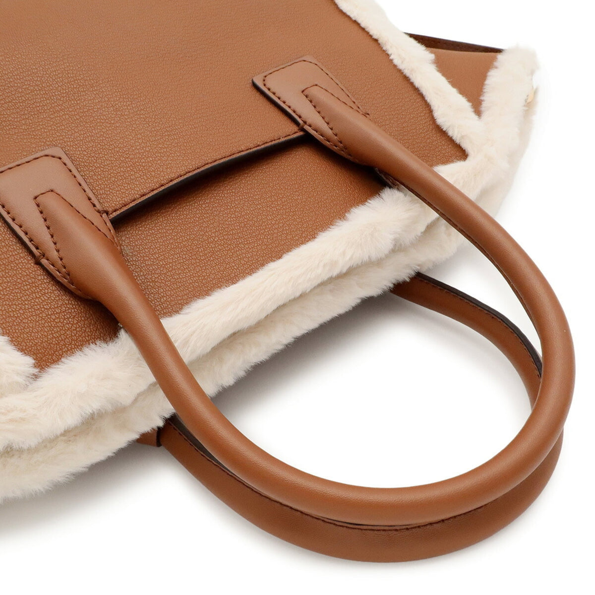 Michael Kors Brown White Leather Handbag (Pre-Owned)