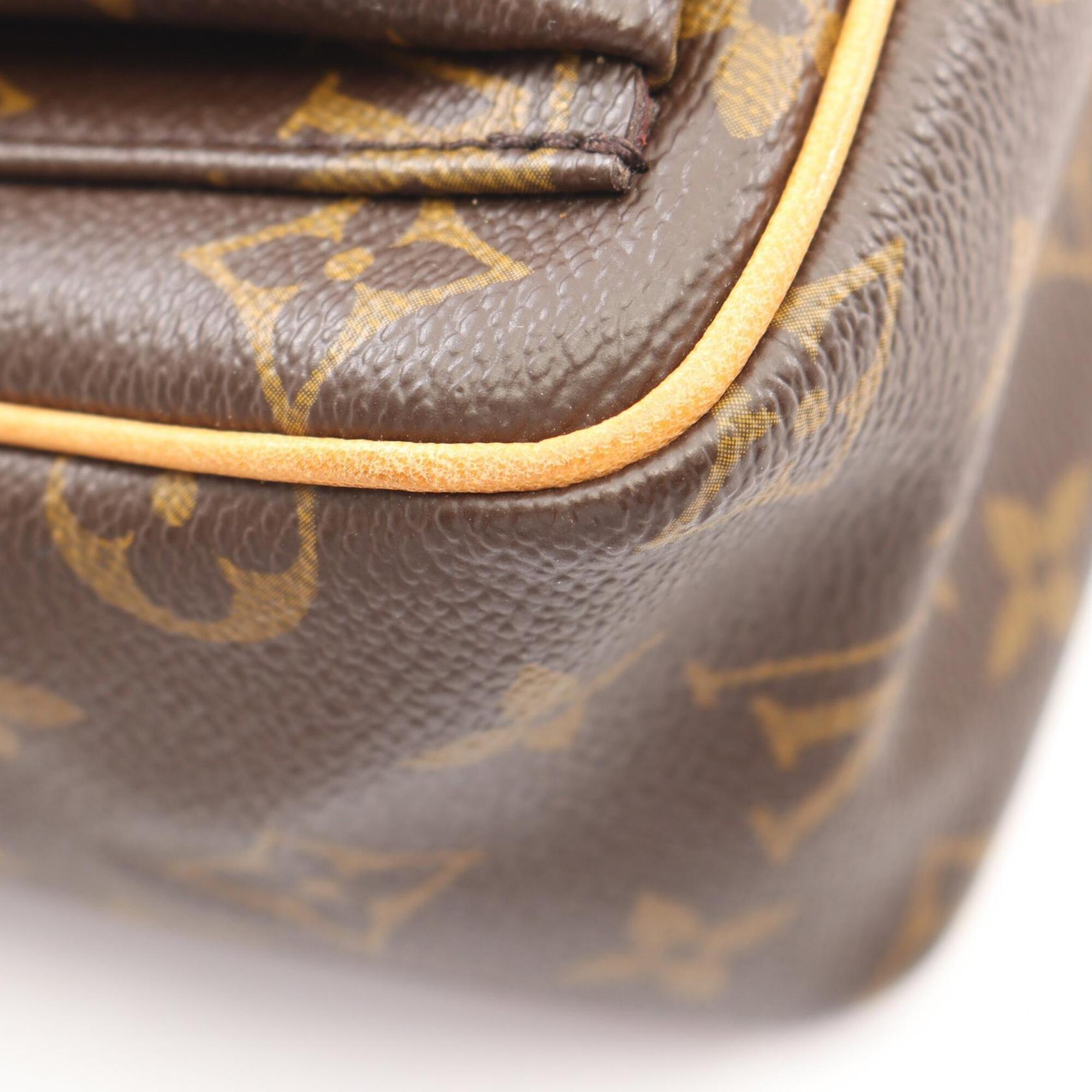 Louis Vuitton Brown Coated Canvas Pvc Leather Monogram Handbag Shoulder Bag (Pre-Owned)