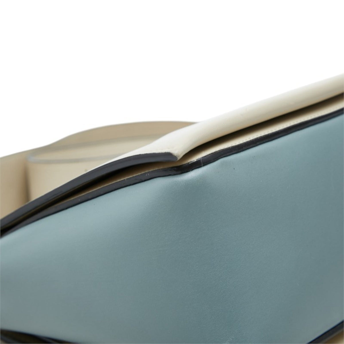 Celine Blue Grayish Leather Shoulder Bag (Pre-Owned)