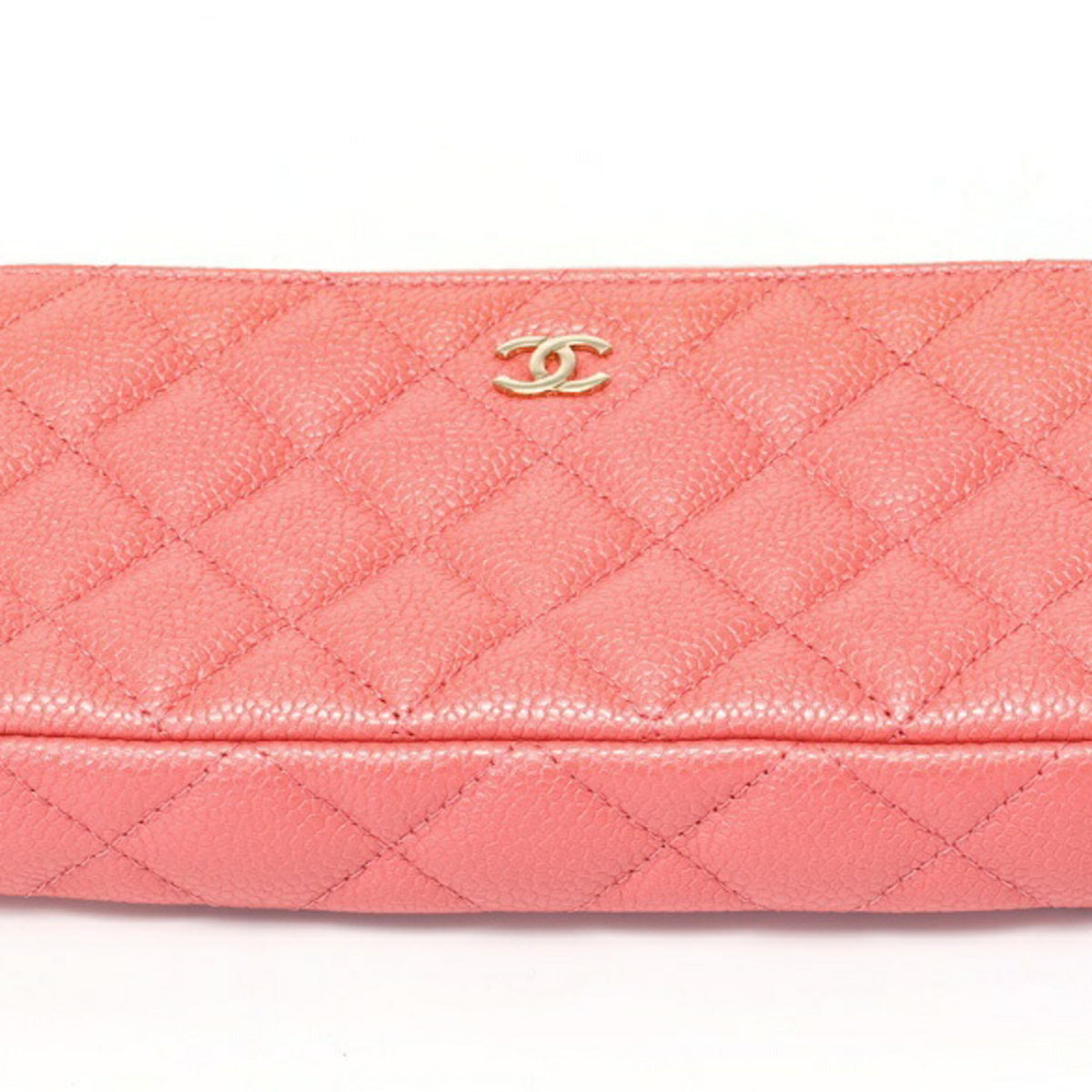 Chanel Pink Grained Calfskin Shoulder Bag (Pre-Owned)