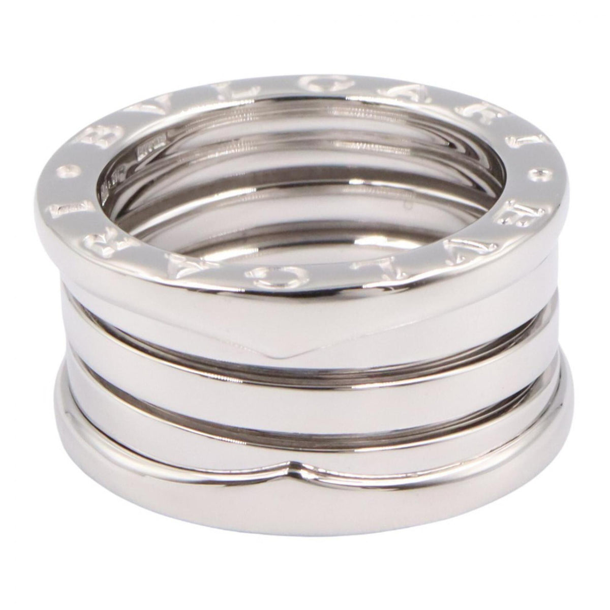 Bvlgari Silver White Gold (18K) Band Ring (Pre-Owned)