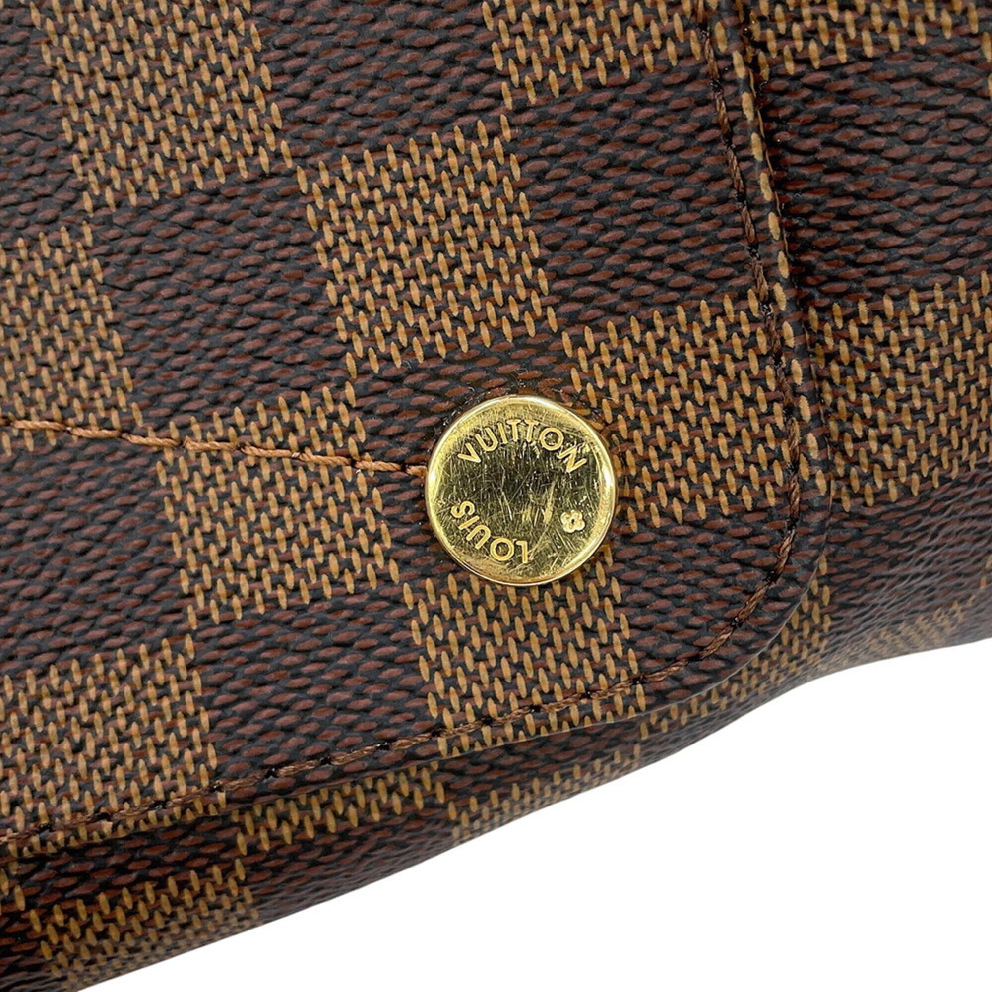 Louis Vuitton Damier Brown Damier Canvas Ebene Shoulder Bag Tote Bag (Pre-Owned)