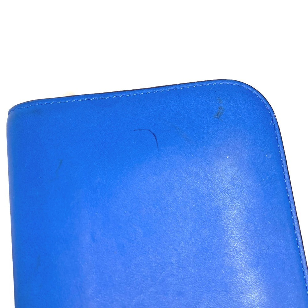 Christian Dior Black Blue Leather Long Wallet (Bi-Fold) (Pre-Owned)