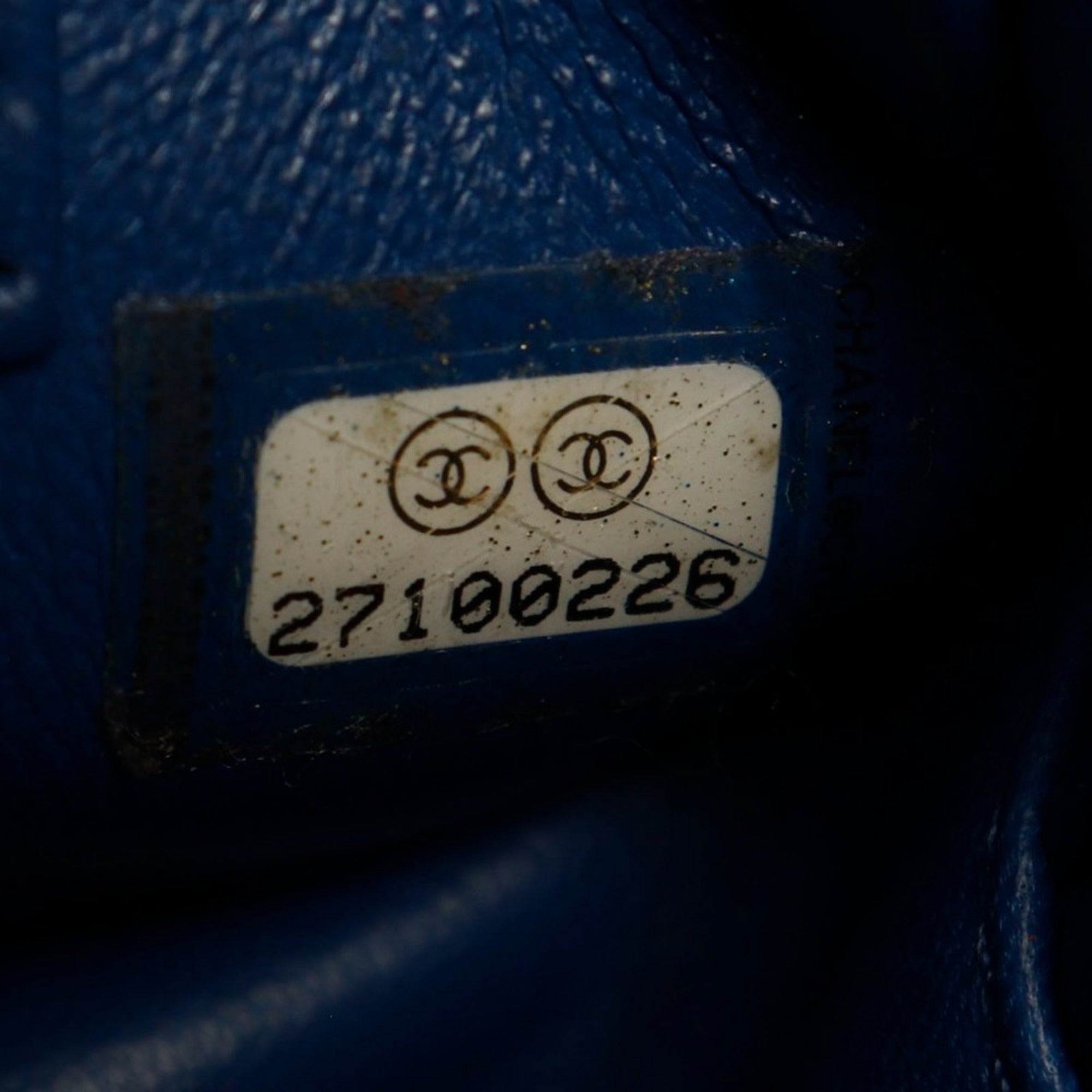 Chanel Blue Leather Handbag (Pre-Owned)