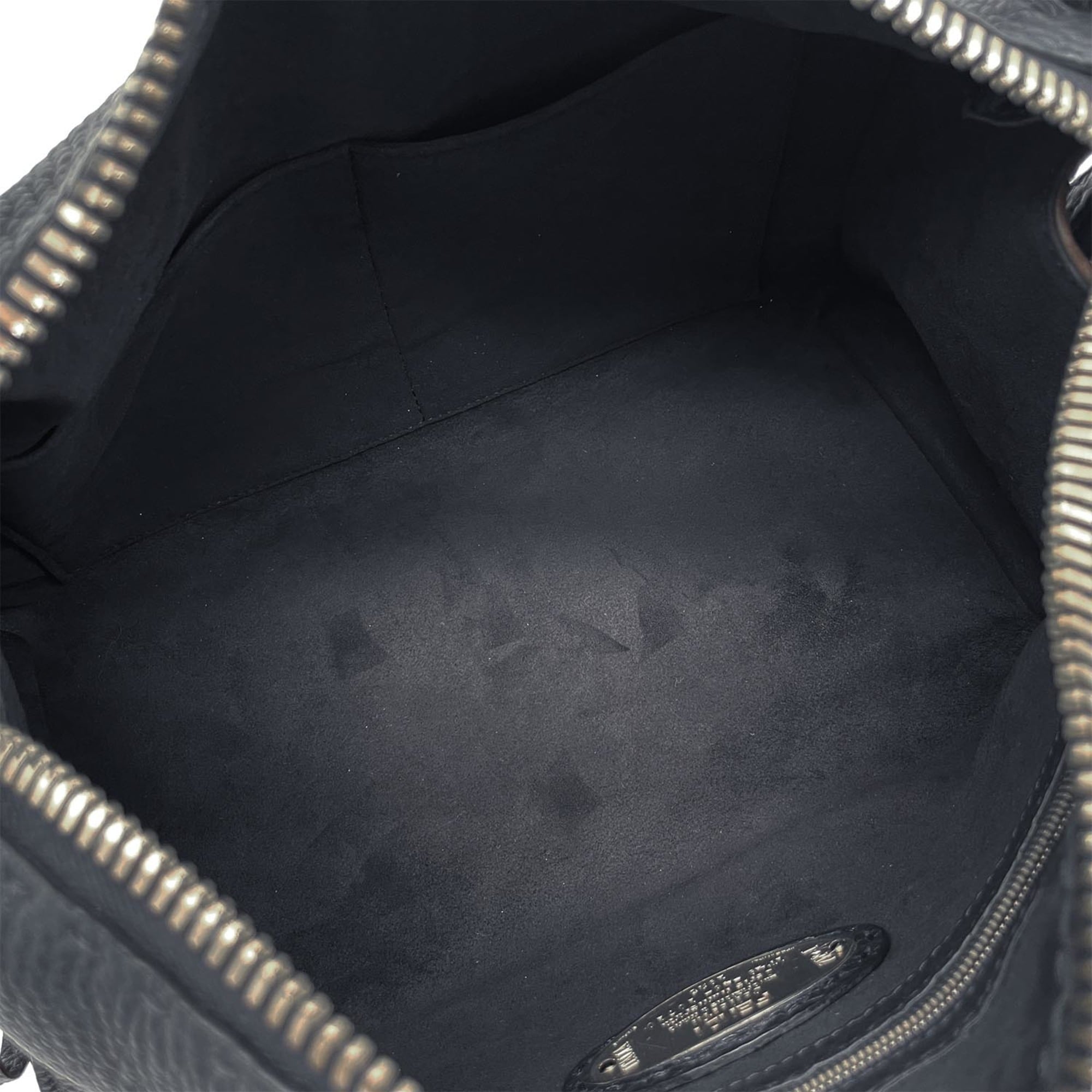 Fendi Navy Leather Boston Bag Shoulder Bag (Pre-Owned)