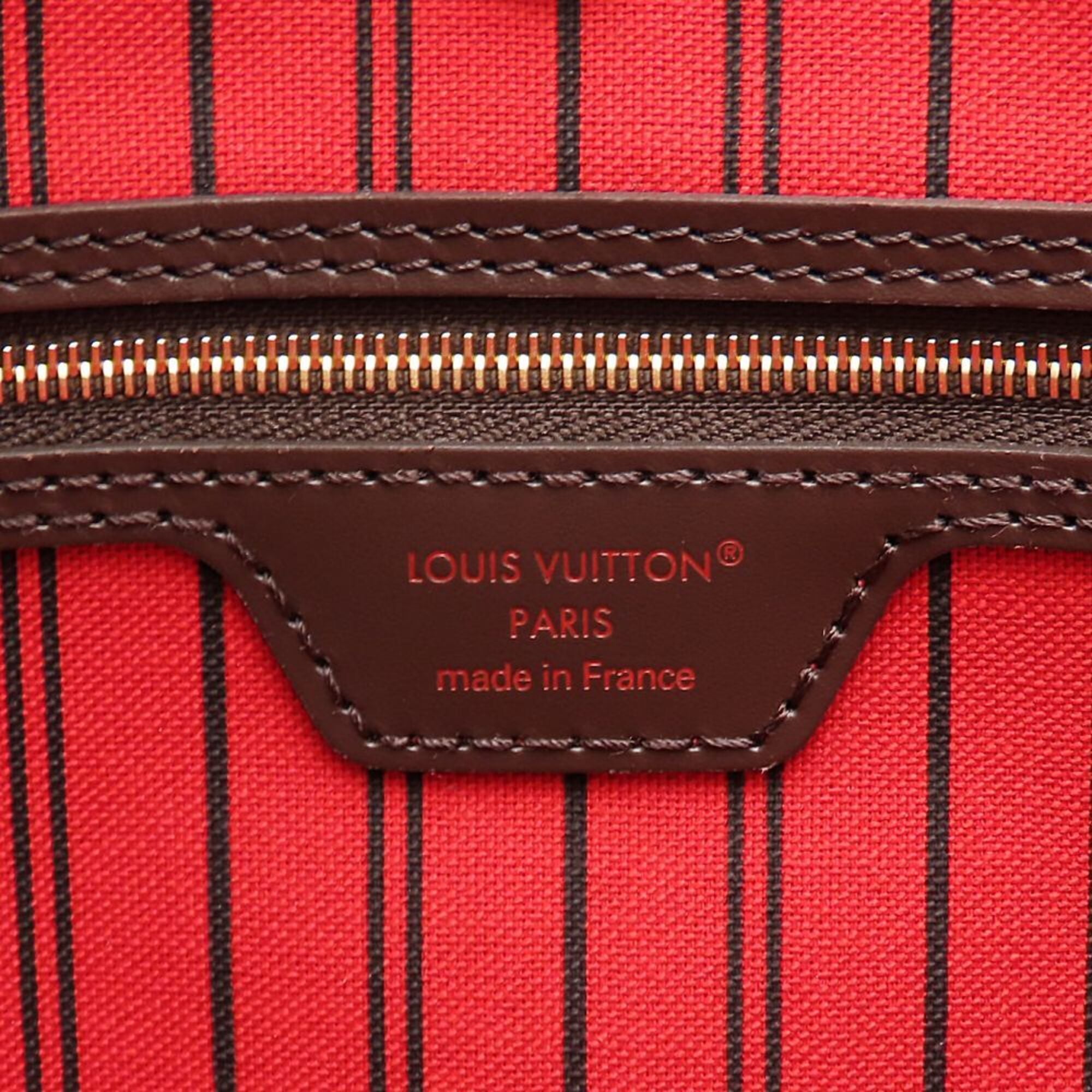 Louis Vuitton Ebene Damier Canvas Pouch Tote Bag (Pre-Owned)