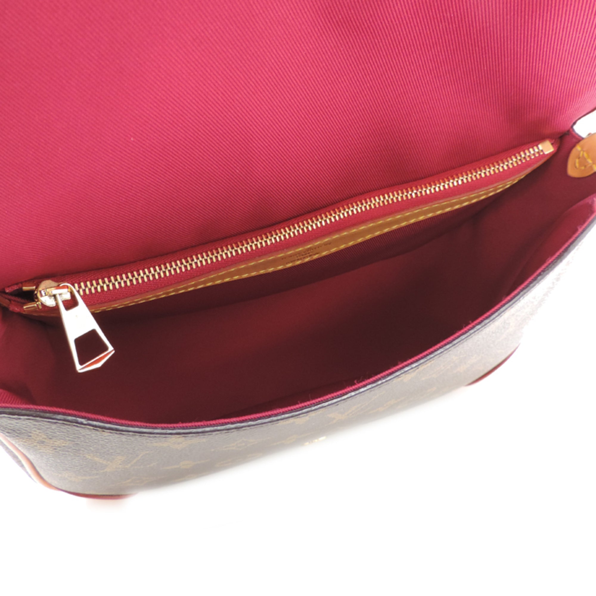 Louis Vuitton Brown Fuchsia Pink Monogram Shoulder Bag (Pre-Owned)