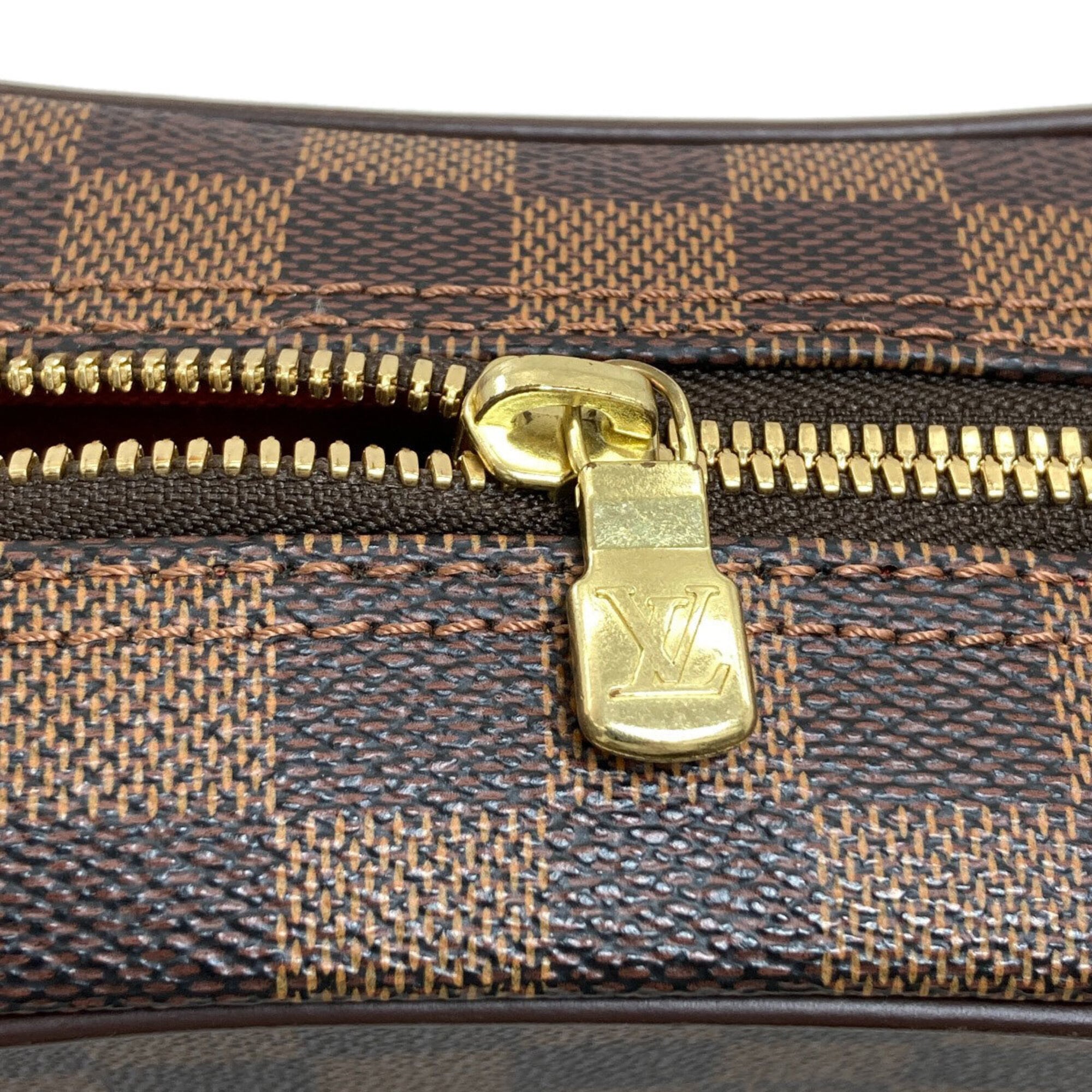 Louis Vuitton Brown Damier Canvas Ebene Damier Canvas Shoulder Bag (Pre-Owned)