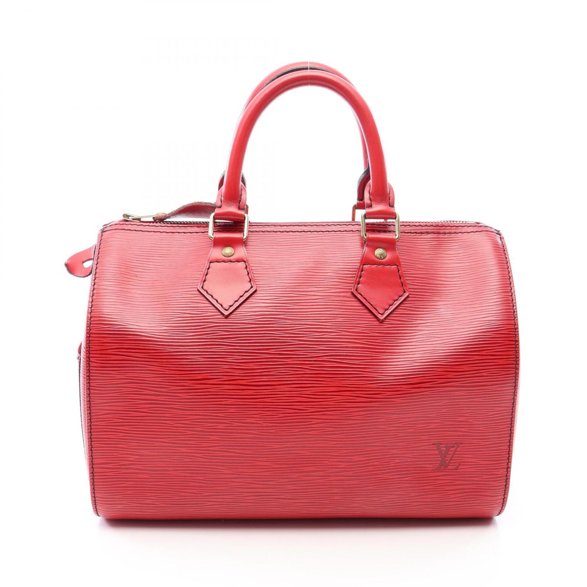 Louis Vuitton Castilian Red Red Color Leather Handbag (Pre-Owned)
