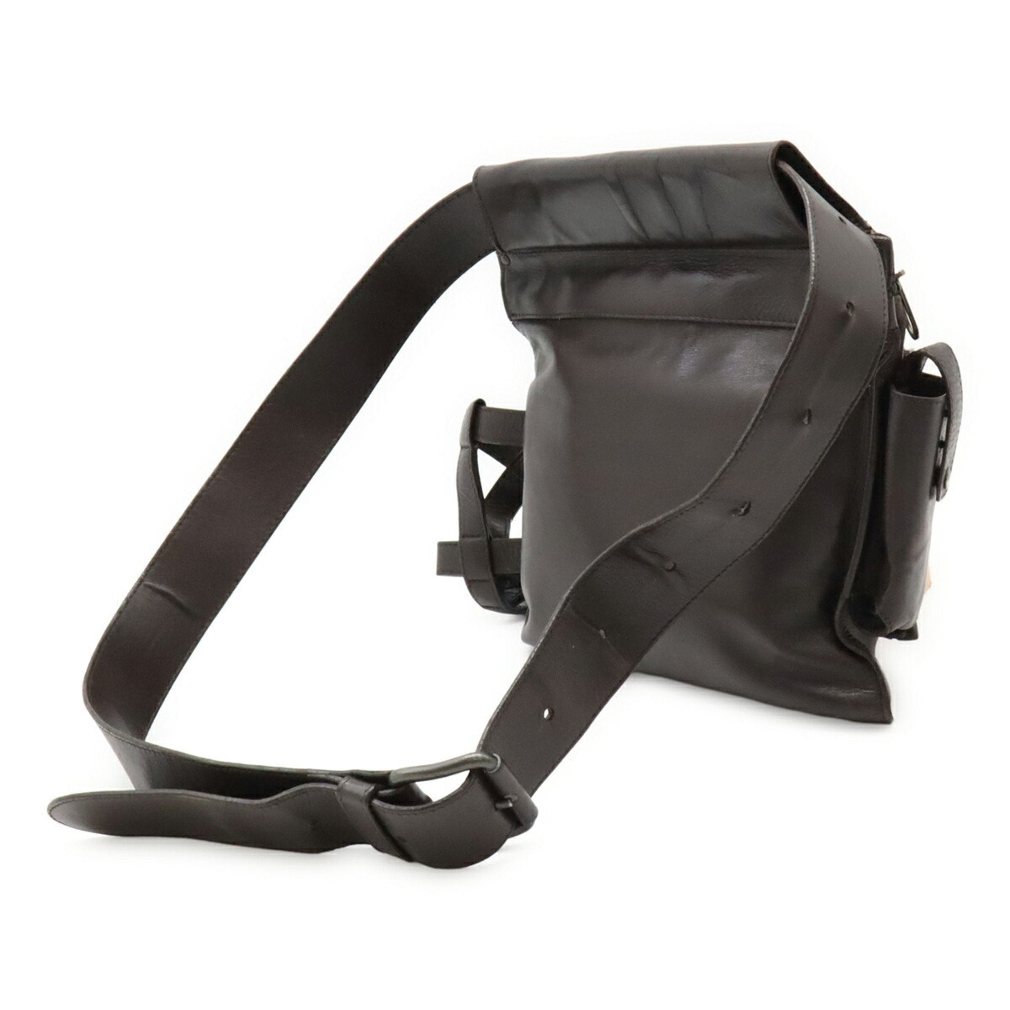 Bottega Veneta Brown Dark Brown Intrecciato Fanny Pack (Pre-Owned)