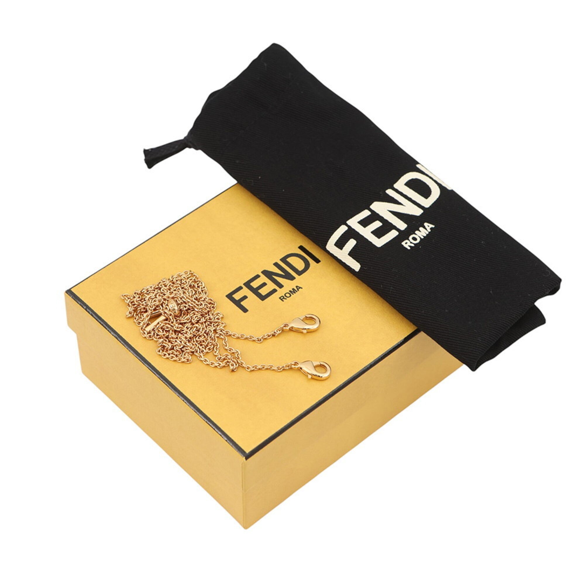 Fendi Baguette Brown Canvas Handbag Pochette Pouch Shoulder Bag (Pre-Owned)