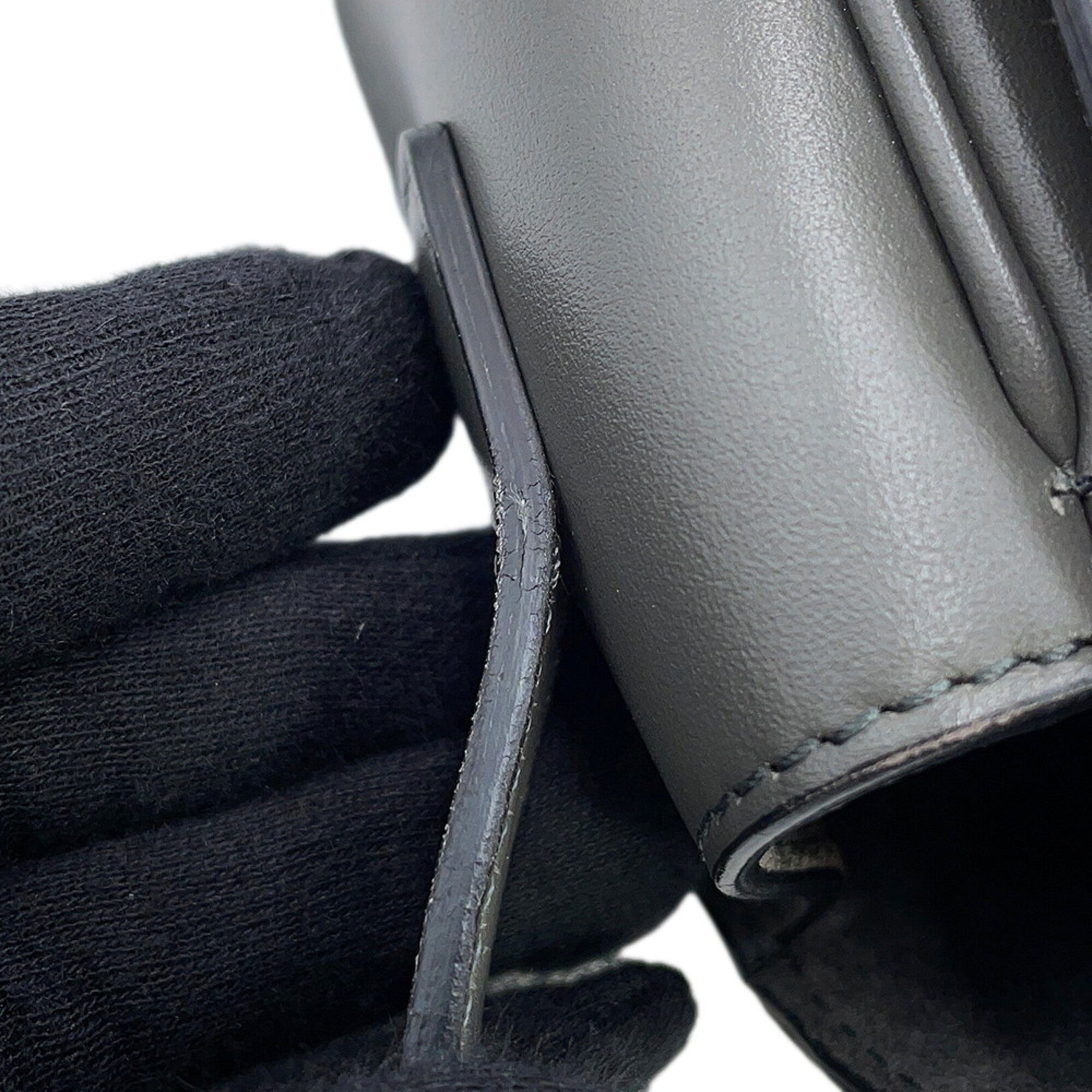 Celine Gray Leather Shoulder Bag (Pre-Owned)