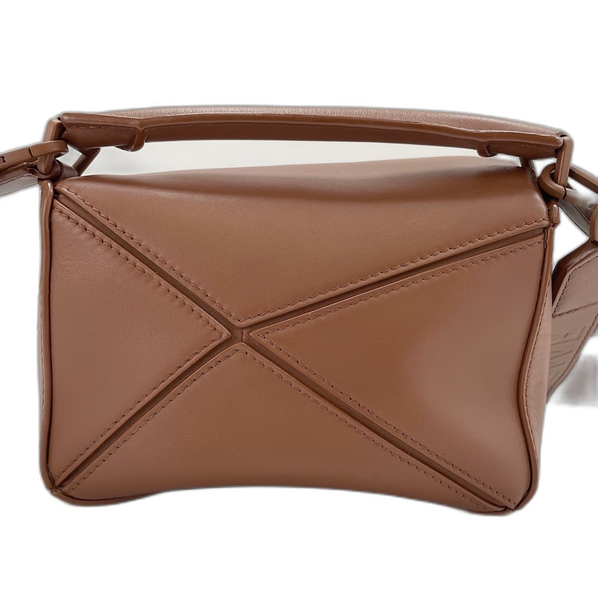 Loewe Puzzle Brown Handbag Shoulder Bag (Pre-Owned)