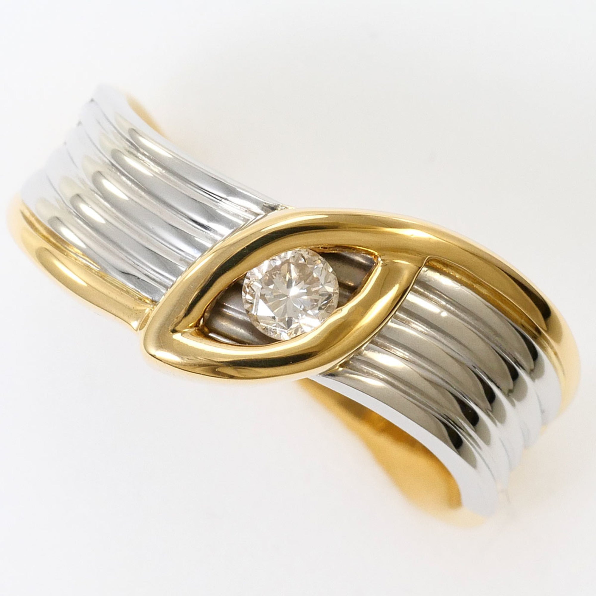 Unbranded Platinum Yellow Gold Yellow Gold (18K) Platinum 900 Band Ring (Pre-Owned)