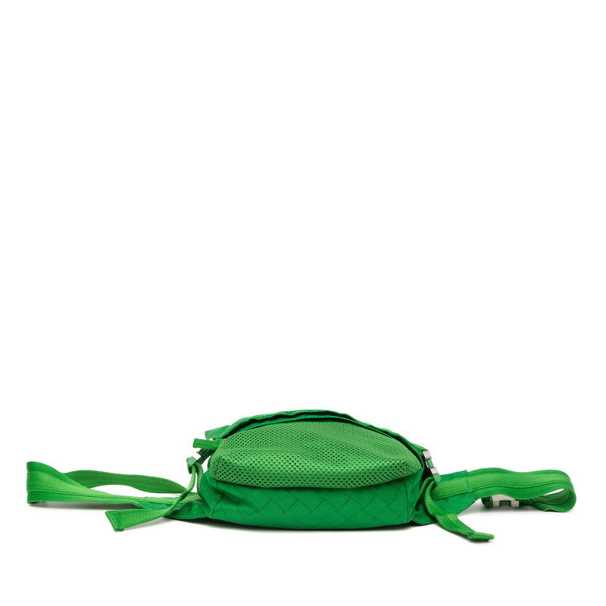Bottega Veneta Green Nylon Sling Bag (Pre-Owned)