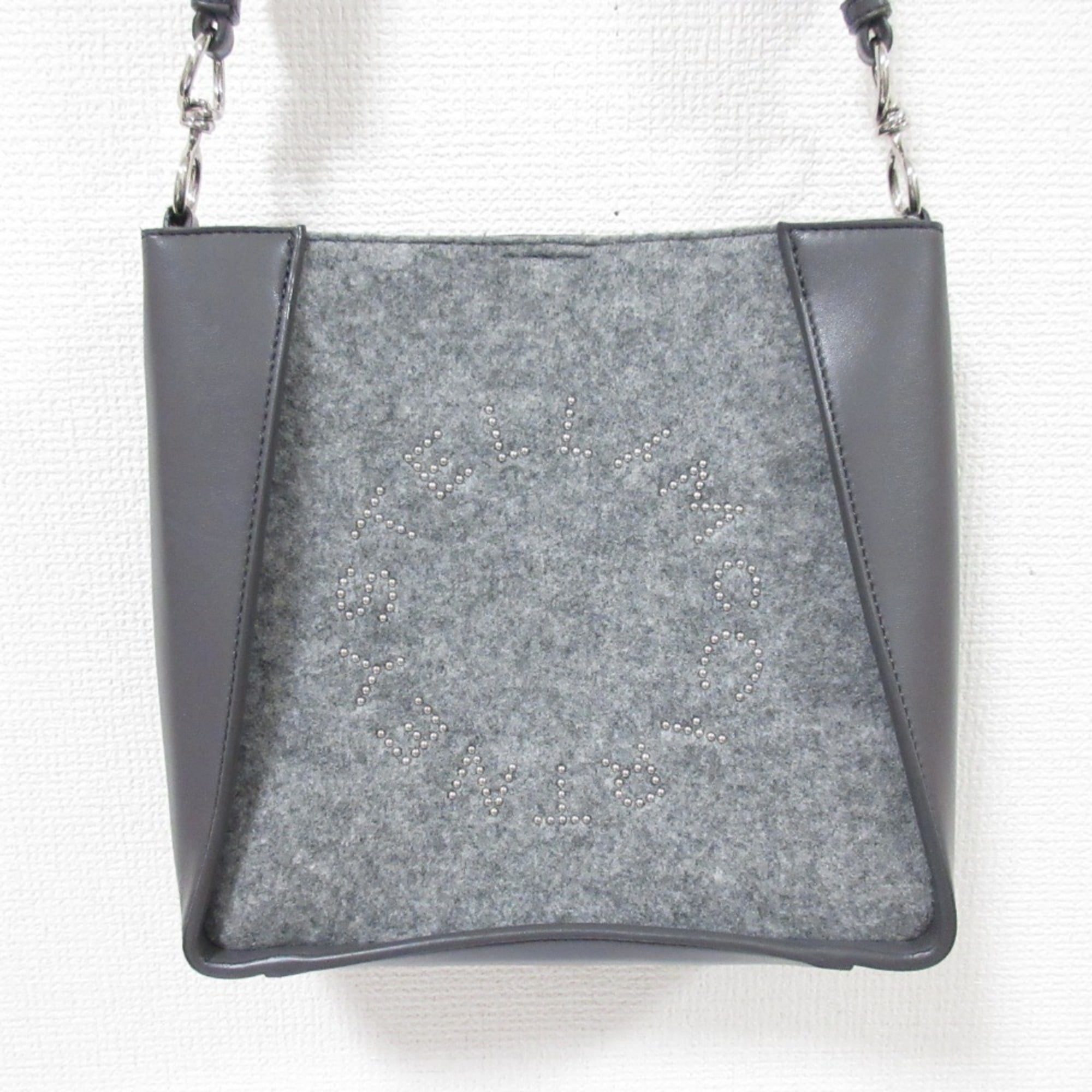 Stella Mccartney Gray Elastane Shoulder Bag (Pre-Owned)