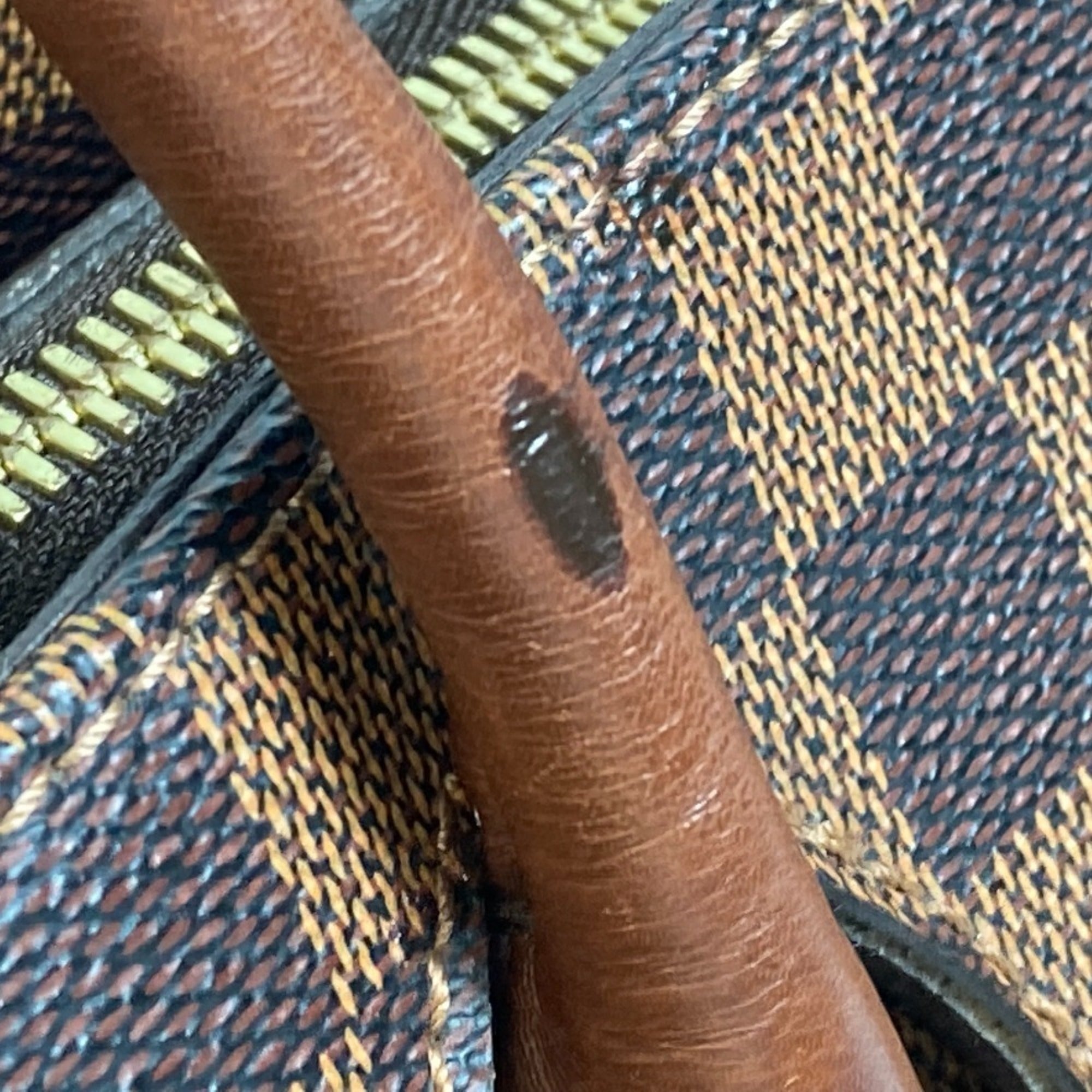 Louis Vuitton Brown Damier Canvas Handbag Tote Bag (Pre-Owned)