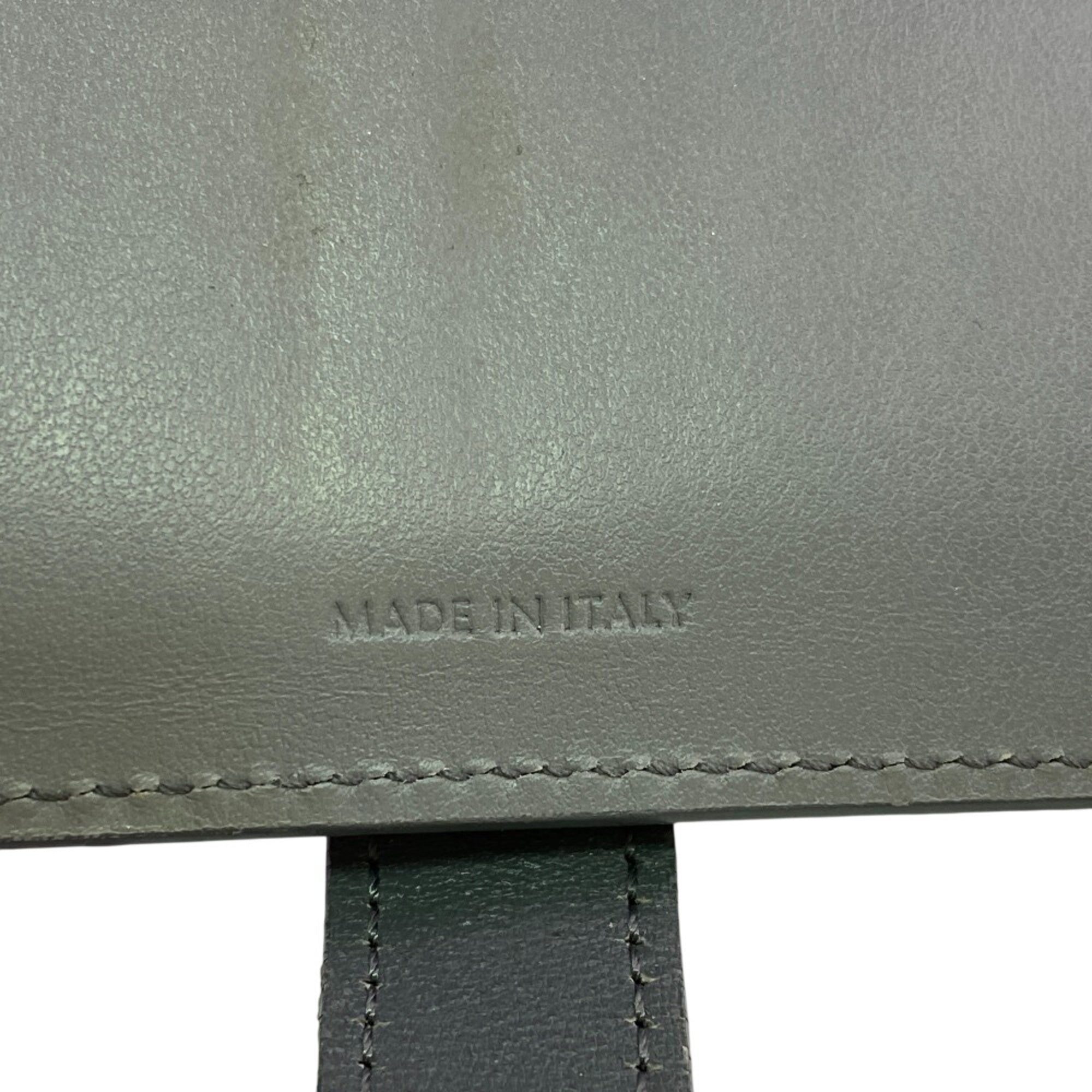 Celine Gray Leather Wallet (Bi-Fold) (Pre-Owned)