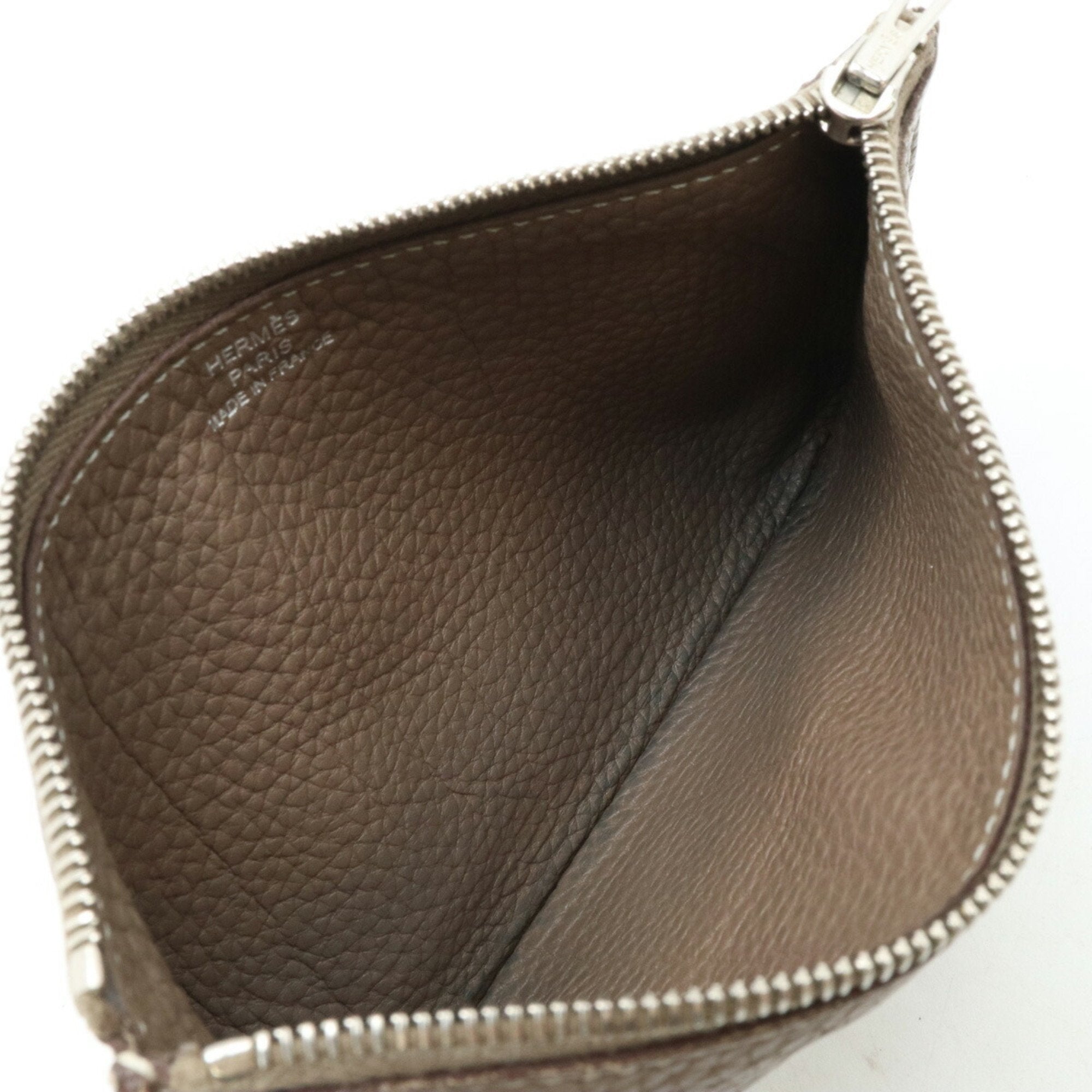 Hermes Dogon Duo Etoupe Gray Togo Leather Long Wallet (Bi-Fold) (Pre-Owned)