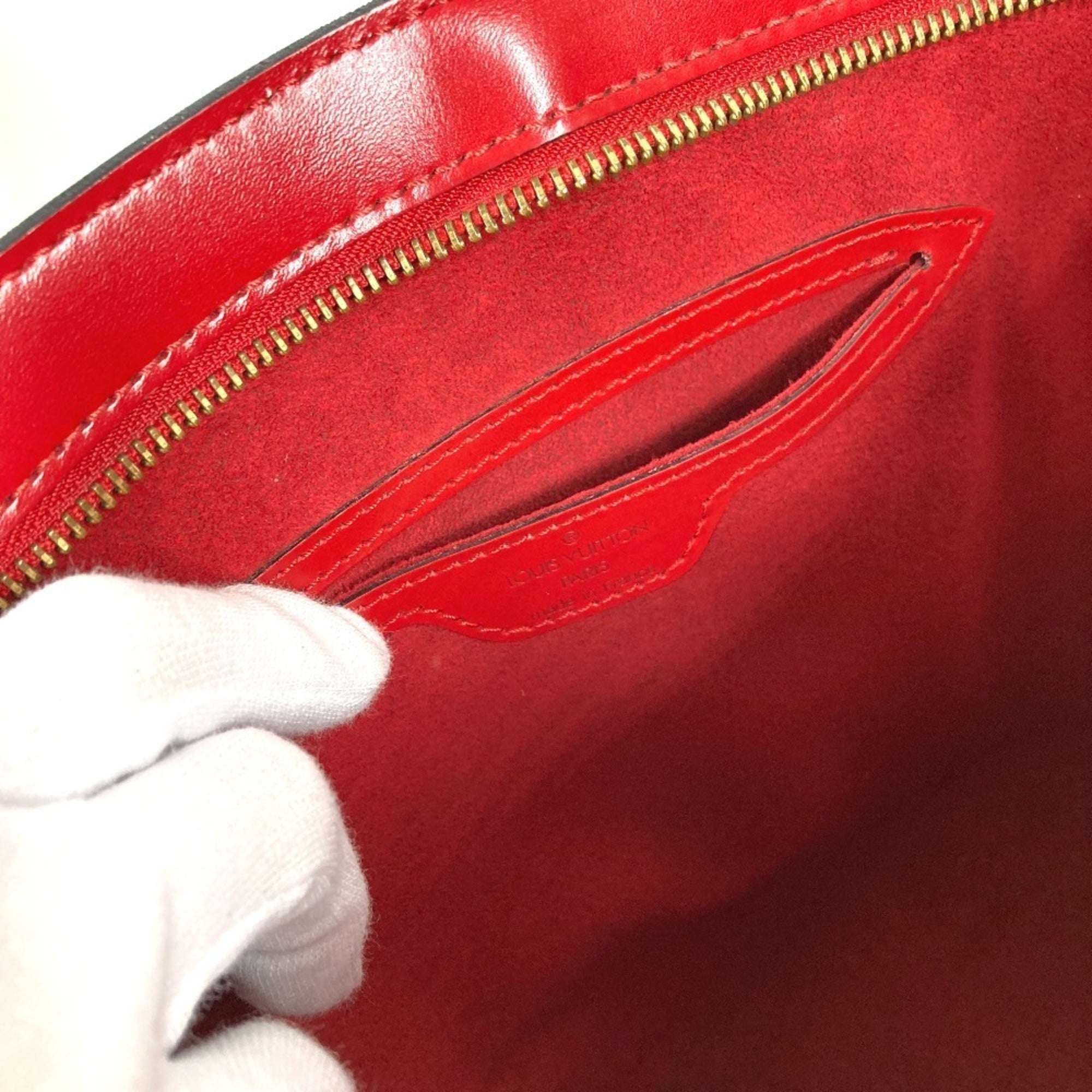 Louis Vuitton Epi Castilian Red Red Color Epi Leather Handbag Shoulder Bag Tote Bag (Pre-Owned)