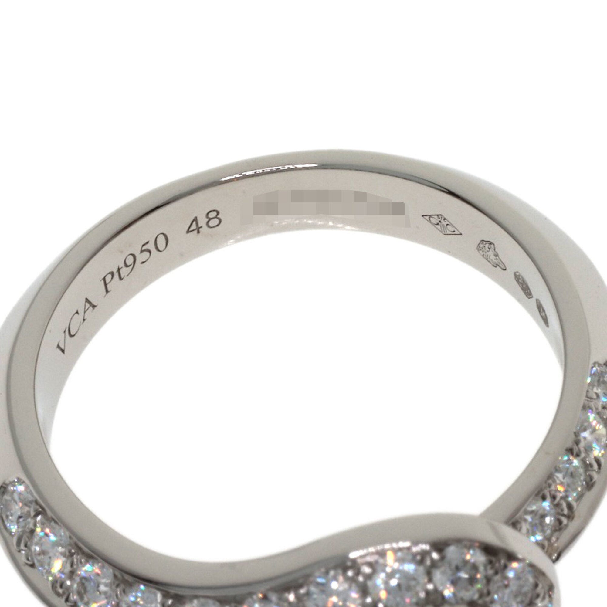 Van Cleef & Arpels Platinum 950 Band Ring (Pre-Owned)