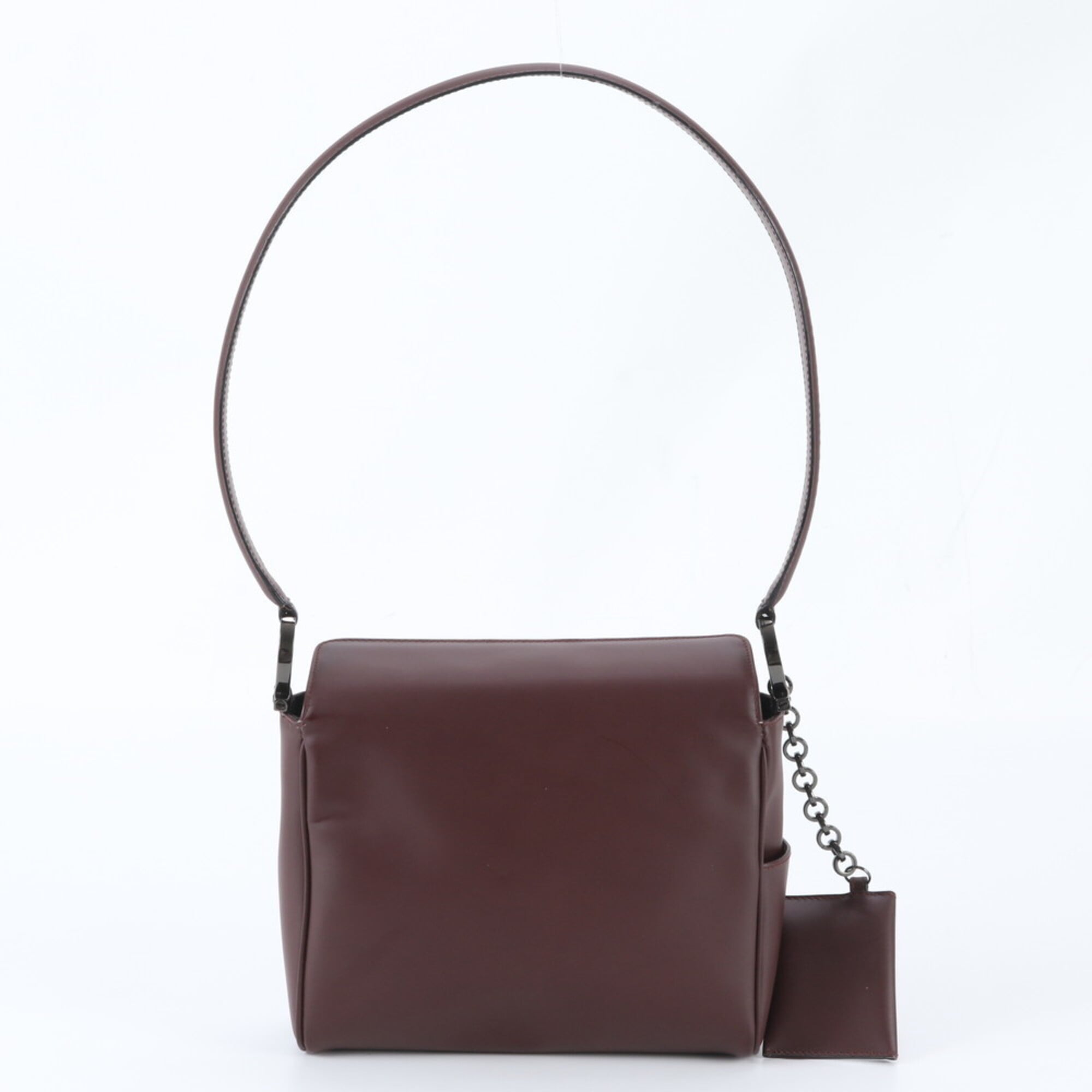 Salvatore Ferragamo Brown Leather Handbag Shoulder Bag (Pre-Owned)