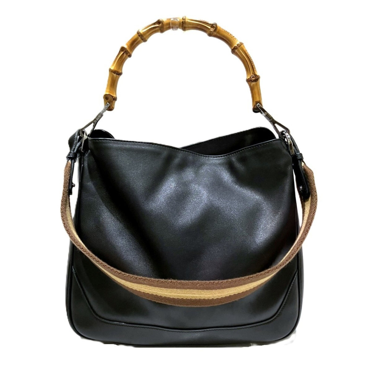 Gucci Black Leather Shoulder Bag (Pre-Owned)