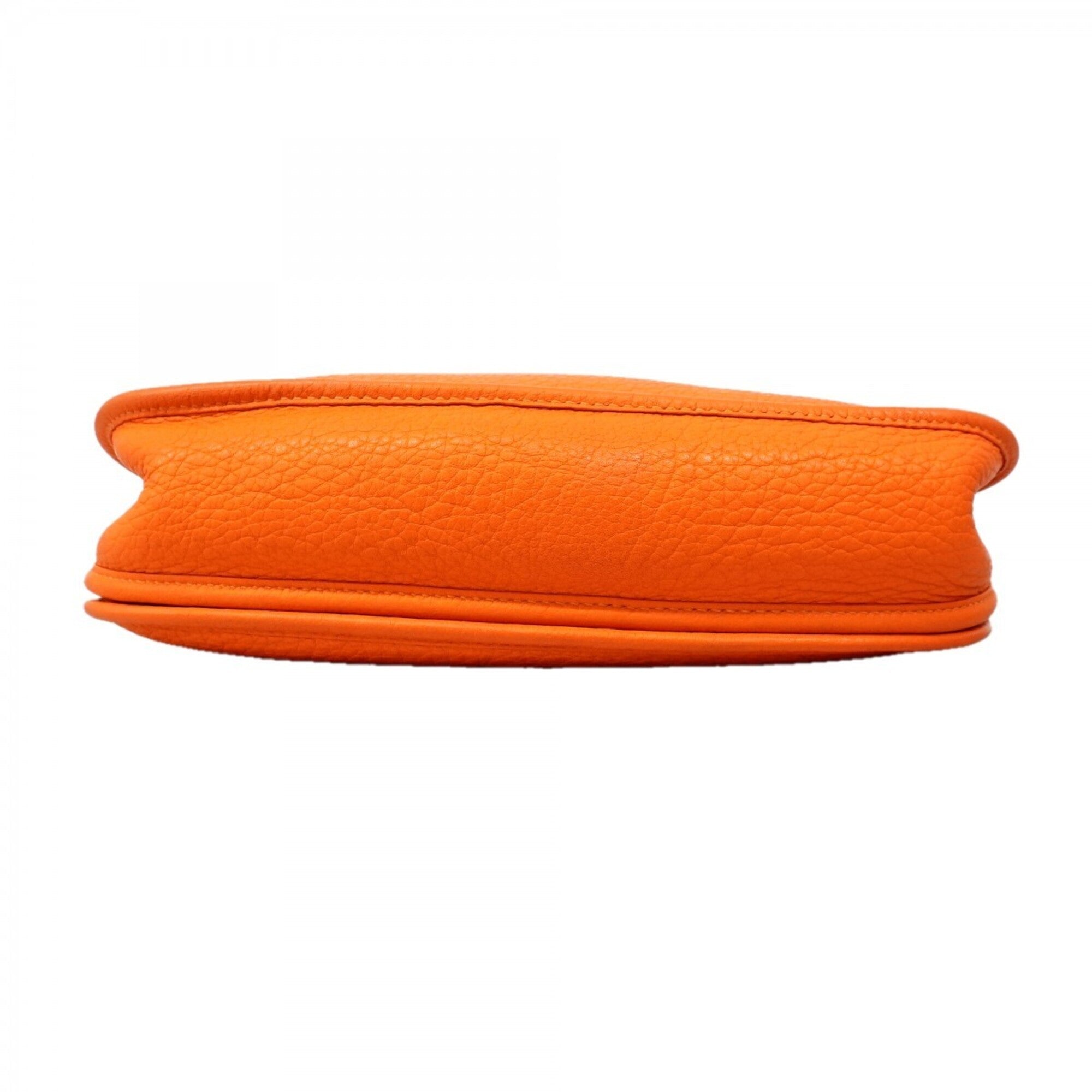 Hermes Orange Taurillon Clemence Leather Shoulder Bag (Pre-Owned)
