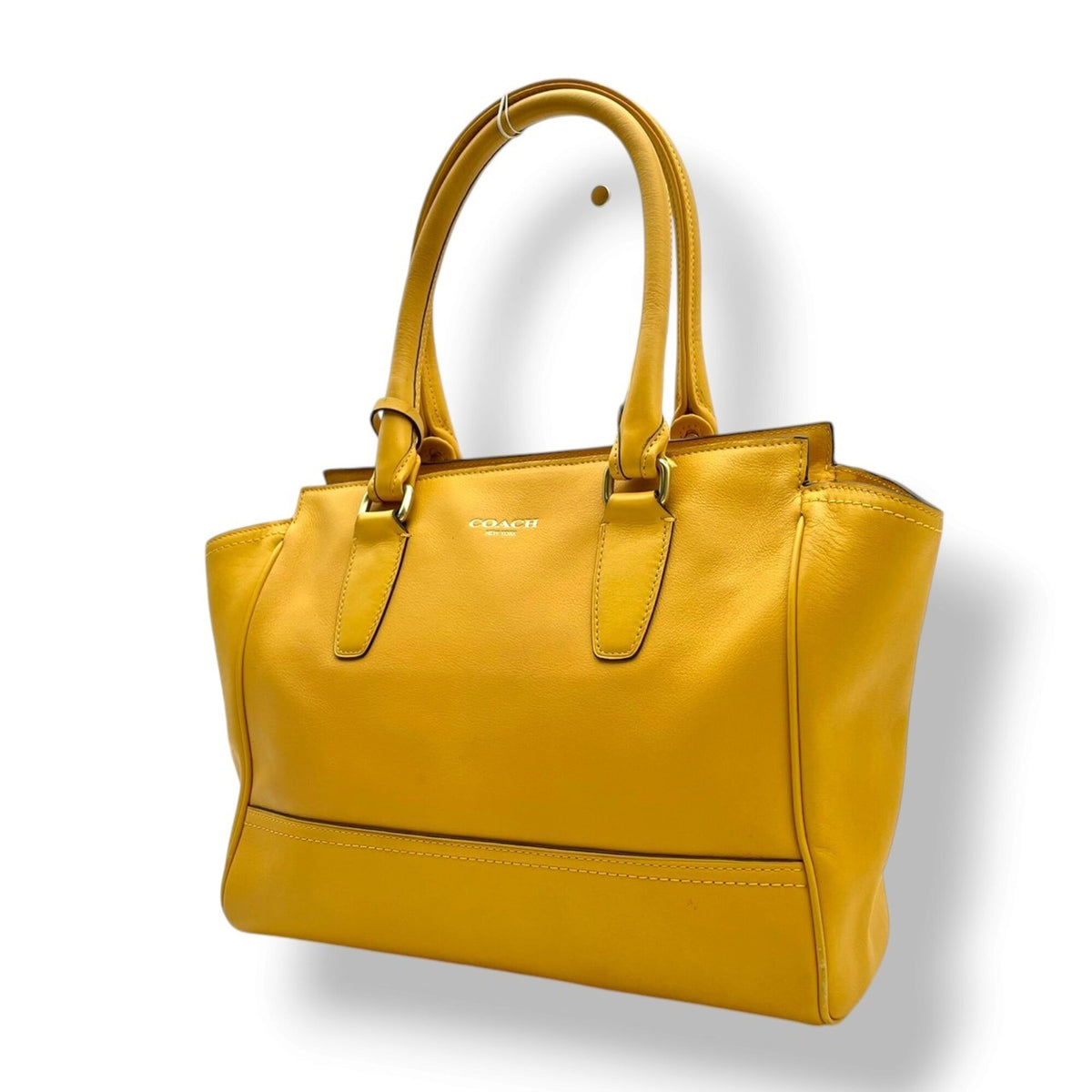 Coach Yellow Leather Handbag (Pre-Owned)