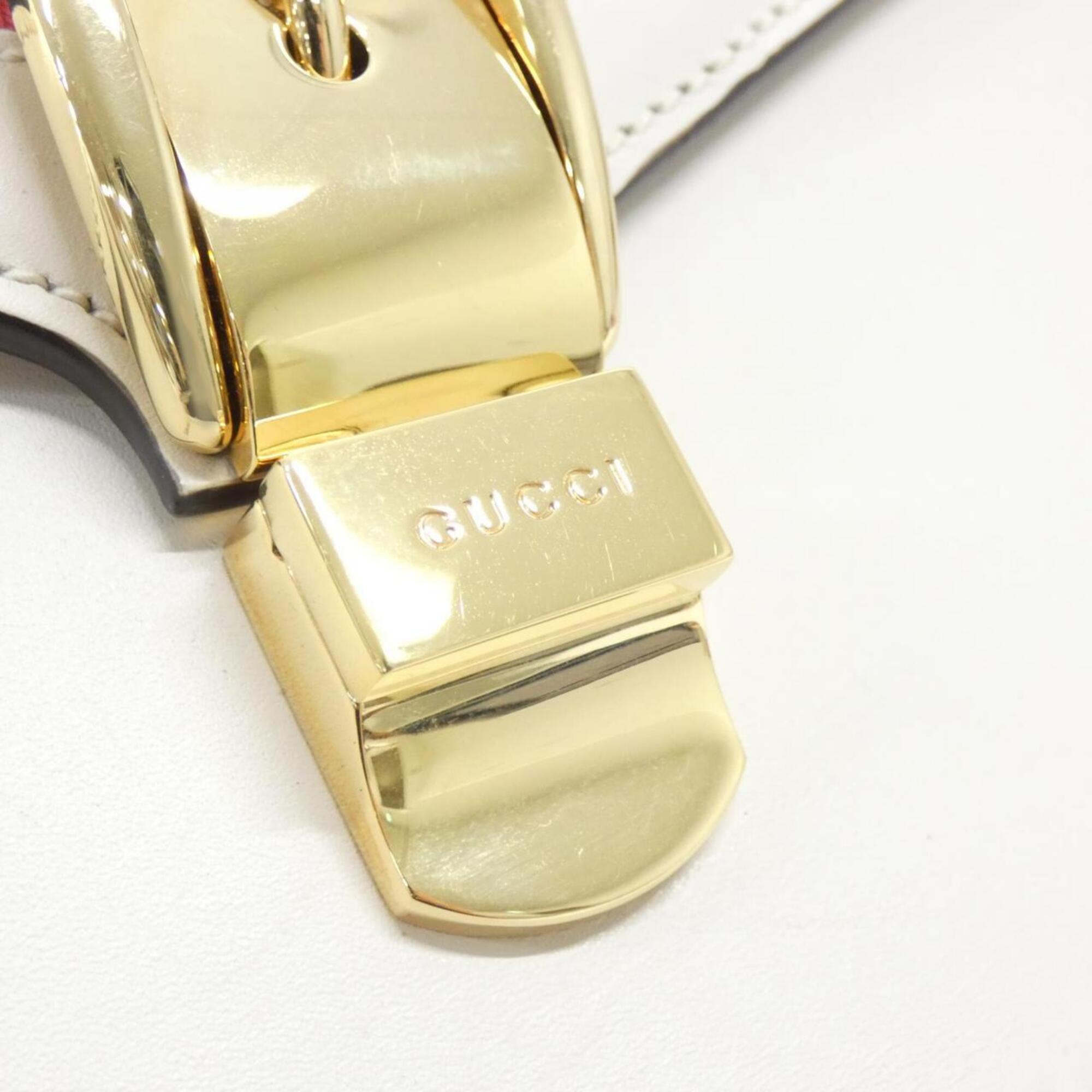 Gucci White Leather Handbag (Pre-Owned)