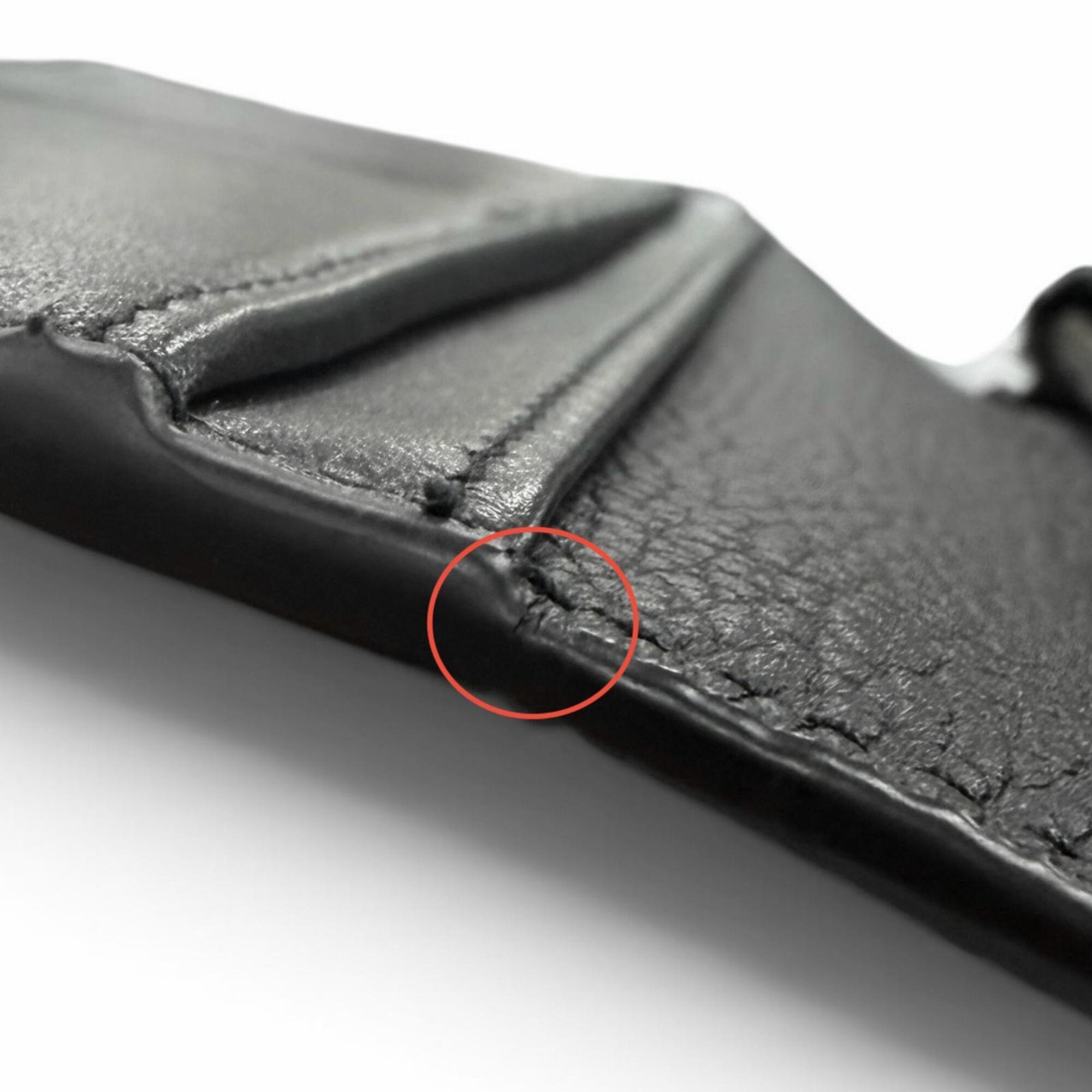 Dior Homme Black Leather Long Wallet (Bi-Fold) (Pre-Owned)